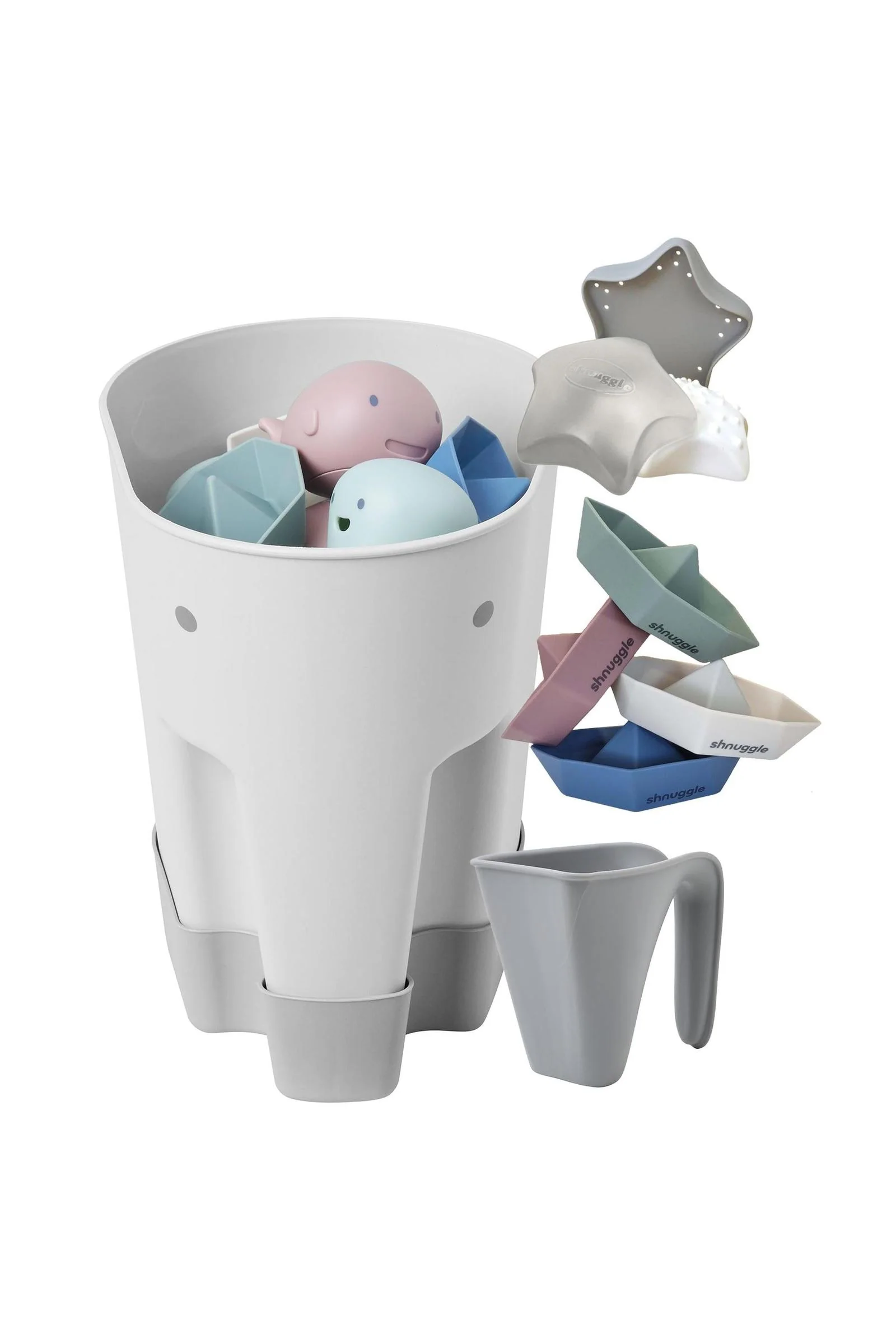 Shnuggle Bath Accessories Bundle - Ellie Scoop, Washy Jug, Boats & Wishy Toy - 4-Piece Set - Image 18