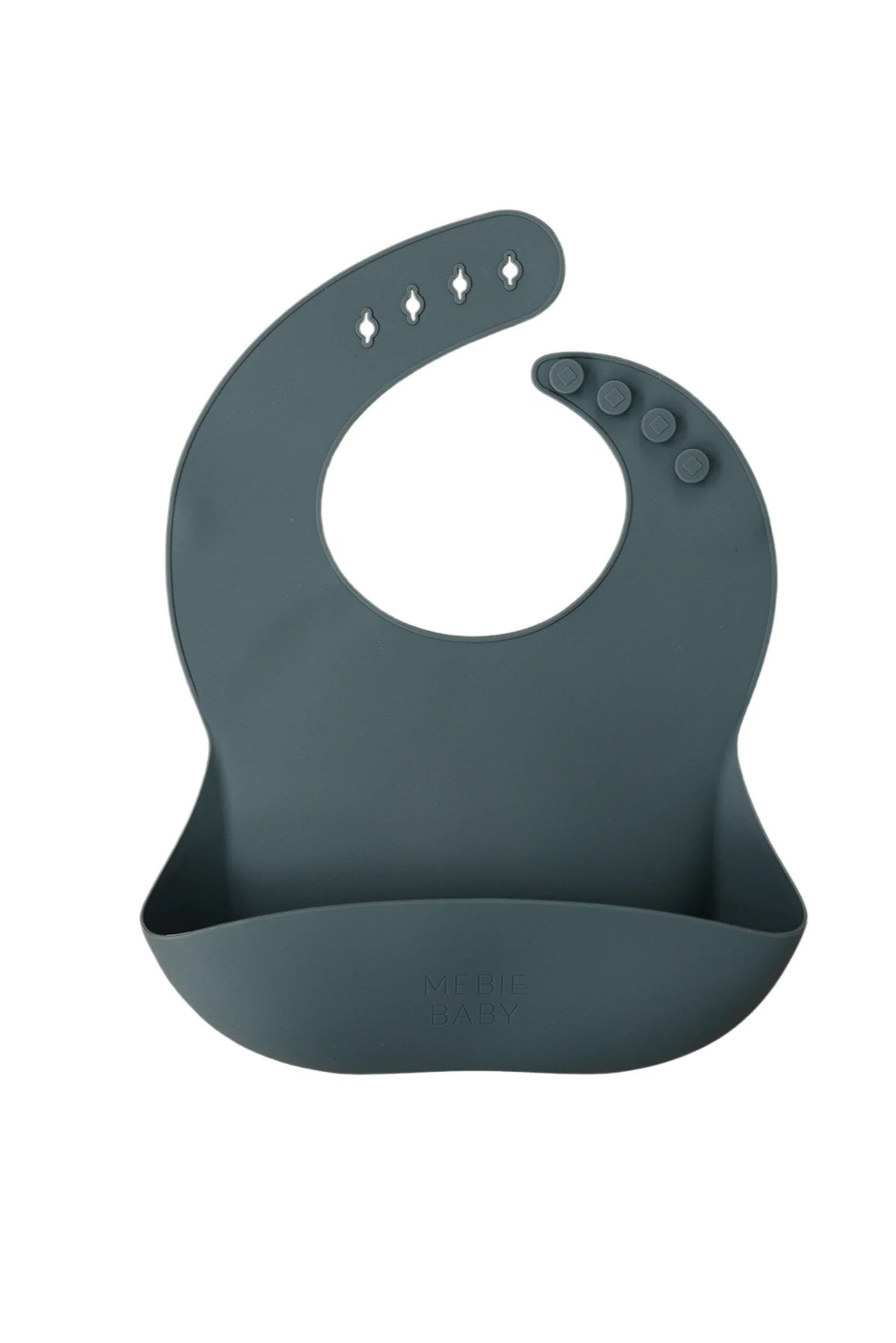 Mebie Baby Silicone Bib, Adjustable Fit, BPA Free, Baby Essentials - Image 14