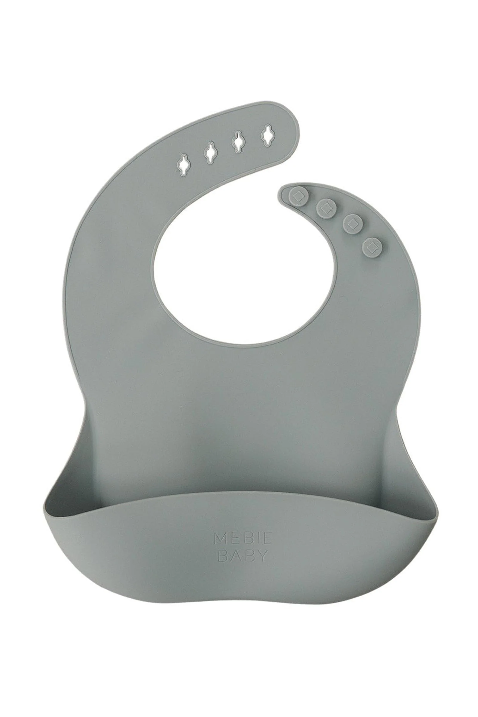 Mebie Baby Silicone Bib, Adjustable Fit, BPA Free, Baby Essentials - Image 9