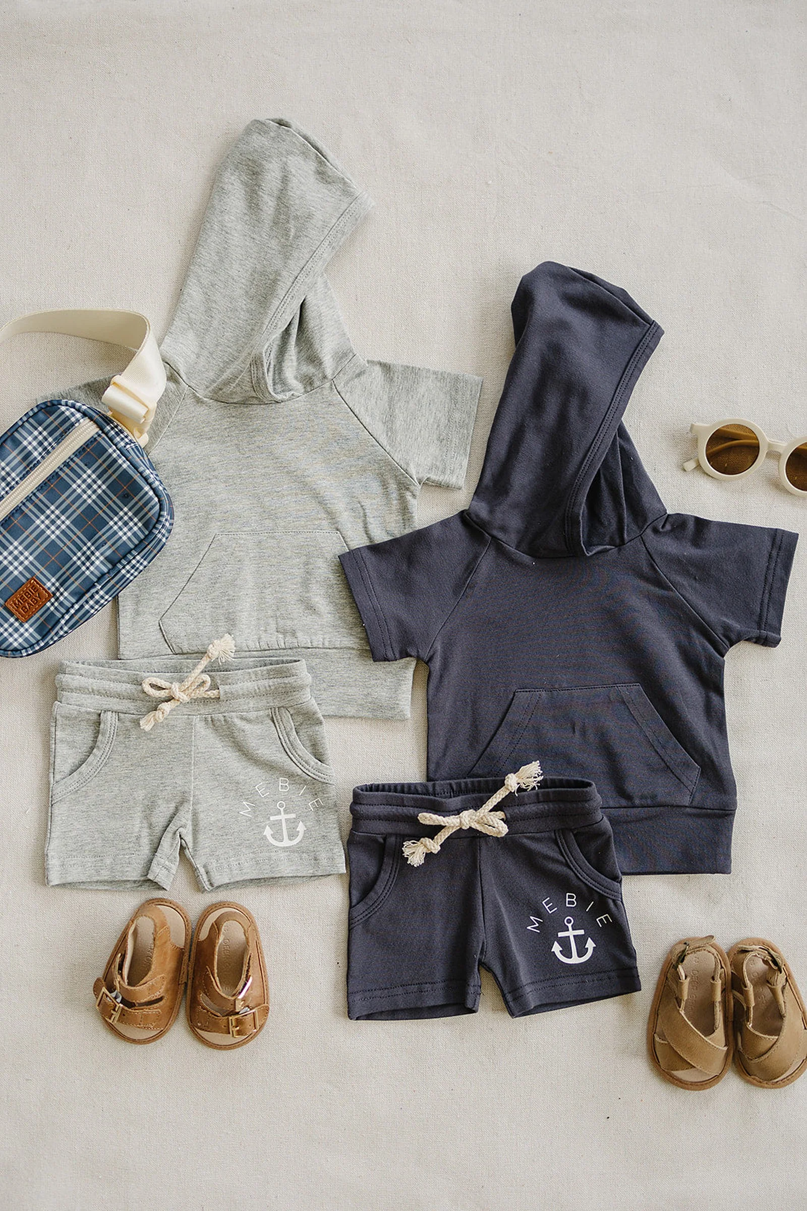 Mebie Baby Baby & Toddler Slate Hooded T-Shirt, Cotton, Baby - Image 4