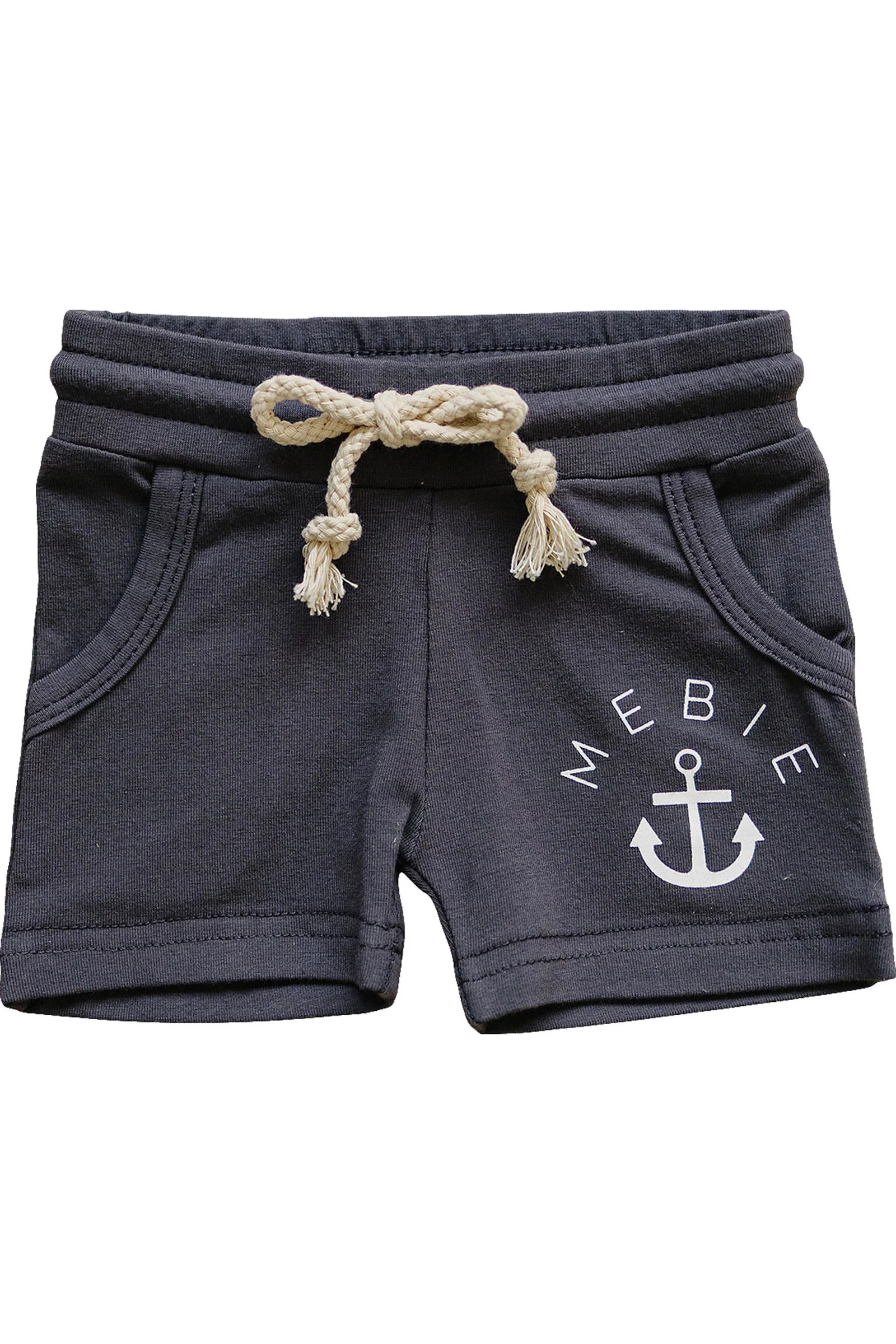 Mebie Baby Slate Pocket Cotton Shorts, Cotton, Baby, Toddler & Kids - Image 2