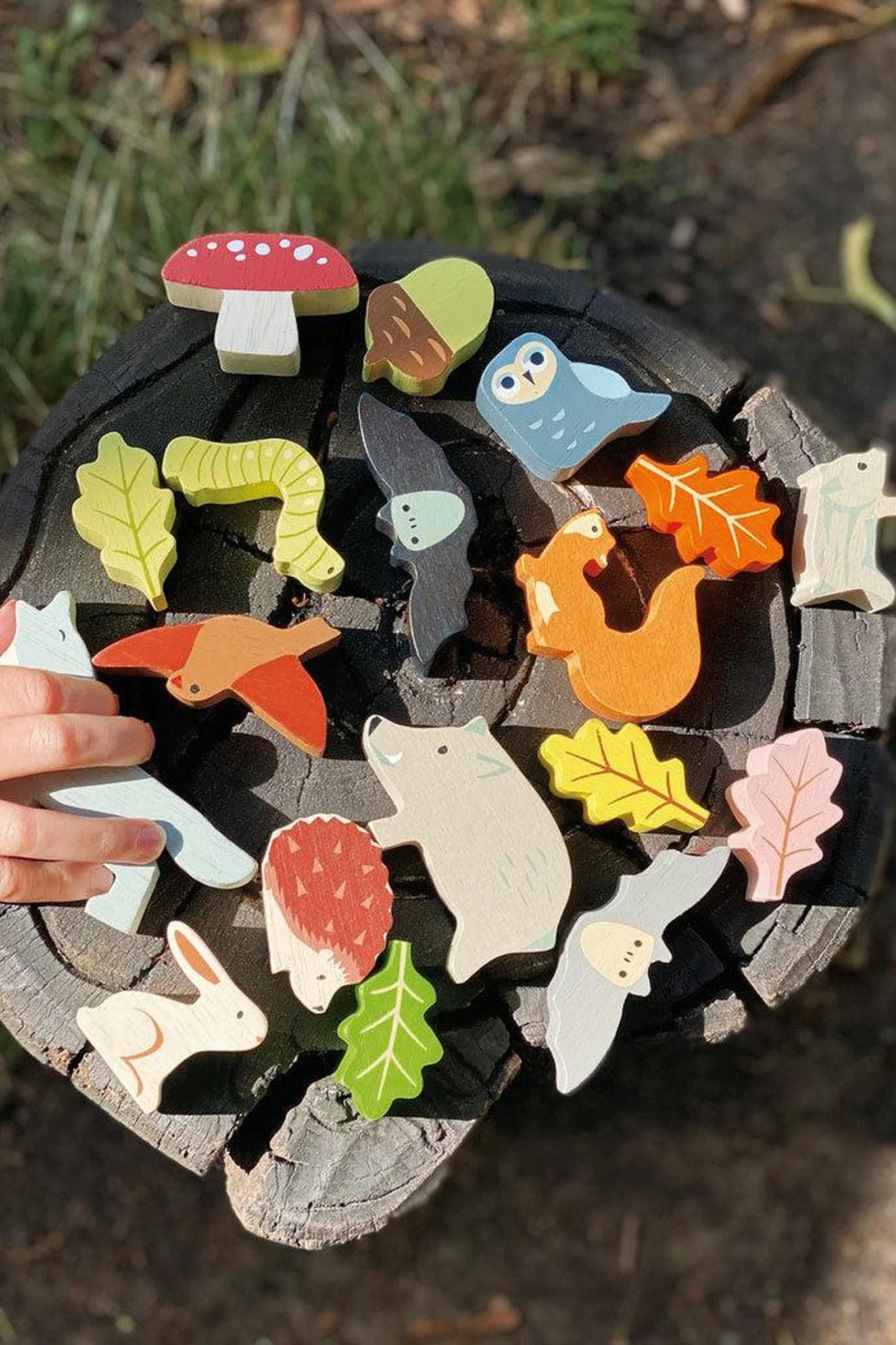 Tender Leaf Wooden Toys, Stacking Forest - Image 3