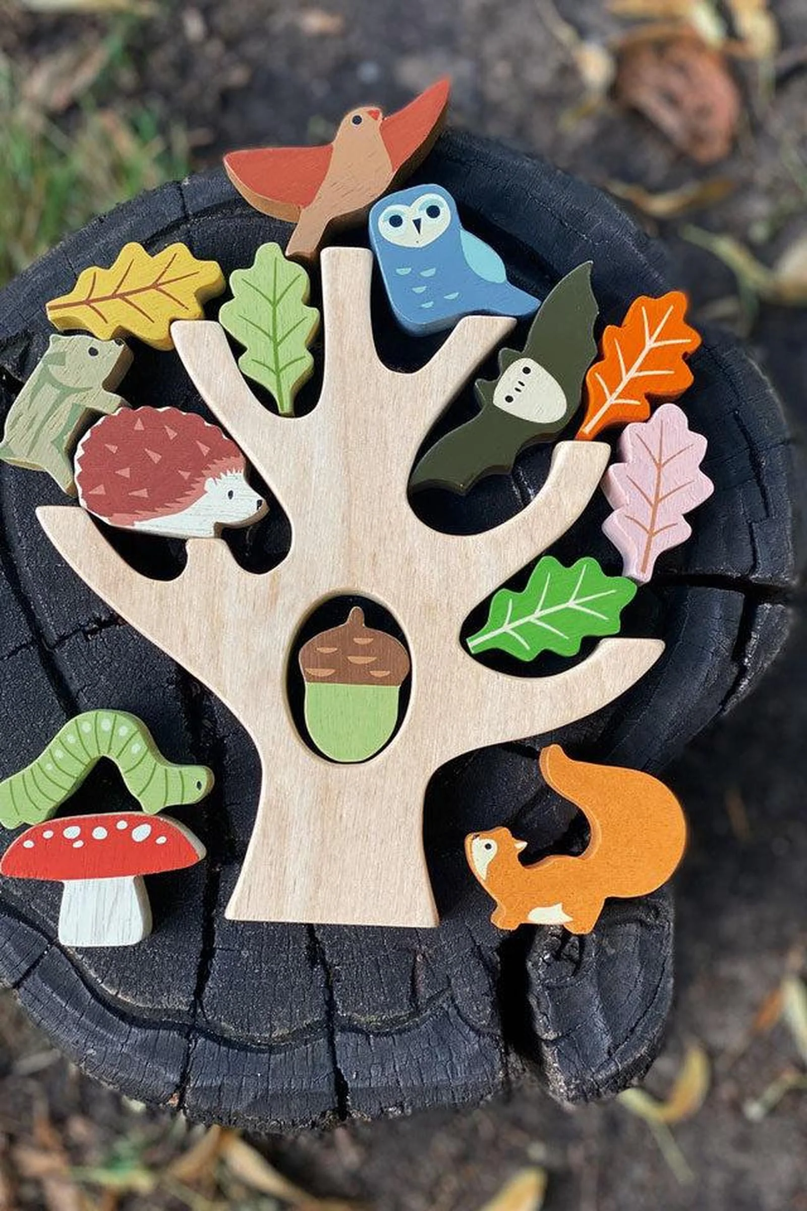 Tender Leaf Wooden Toys, Stacking Forest - Image 4