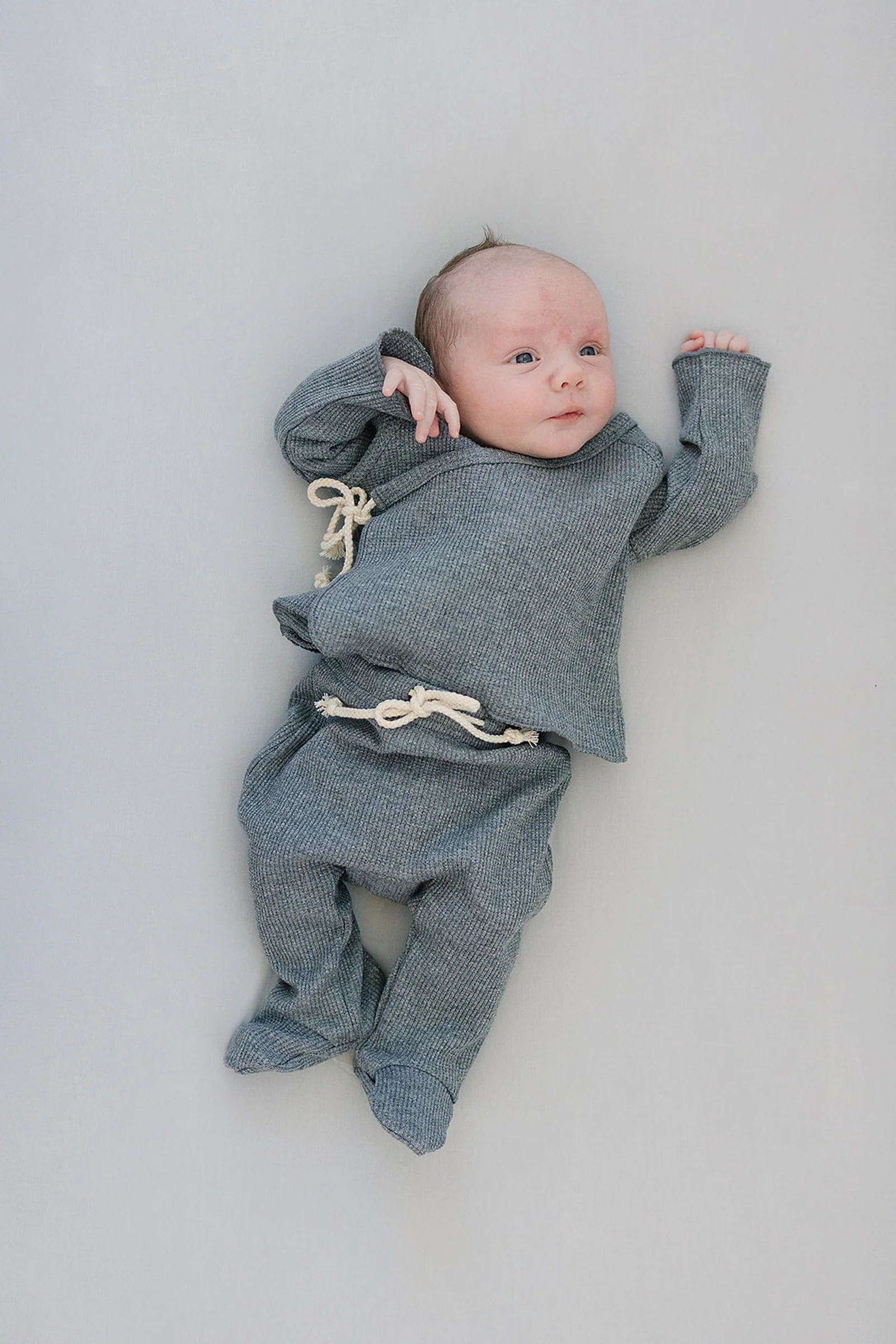 Mebie Baby Stone Stretch Crib Sheet, Bamboo, Baby Essentials - Image 3