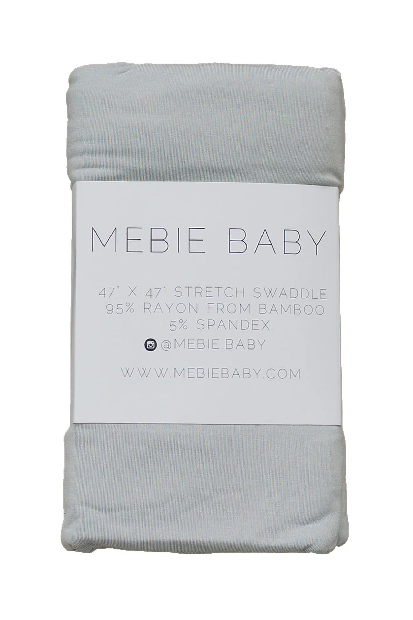 Mebie Baby Stone Stretch Swaddle Blanket, Bamboo, Baby Essentials - Image 2
