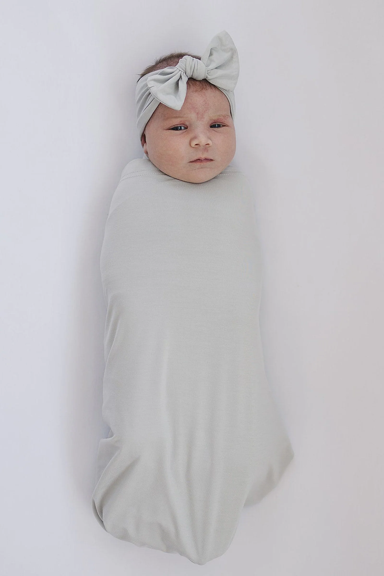 Mebie Baby Stone Stretch Swaddle Blanket, Bamboo, Baby Essentials - Image 3