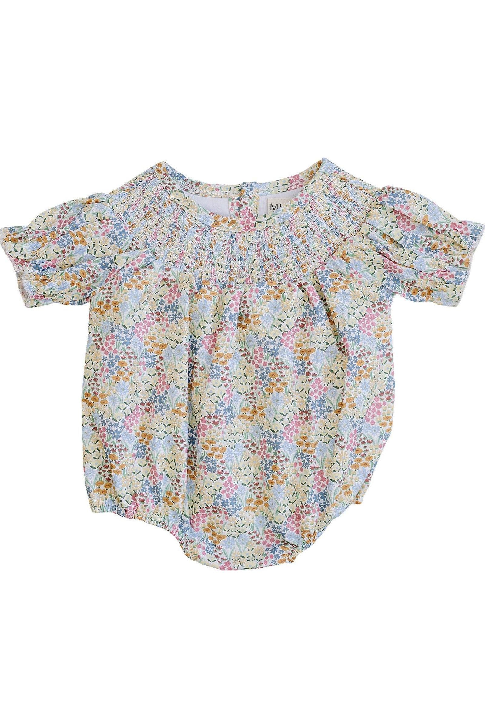 Mebie Baby Cotton Summer Meadow Romper for Baby Girls - Image 2