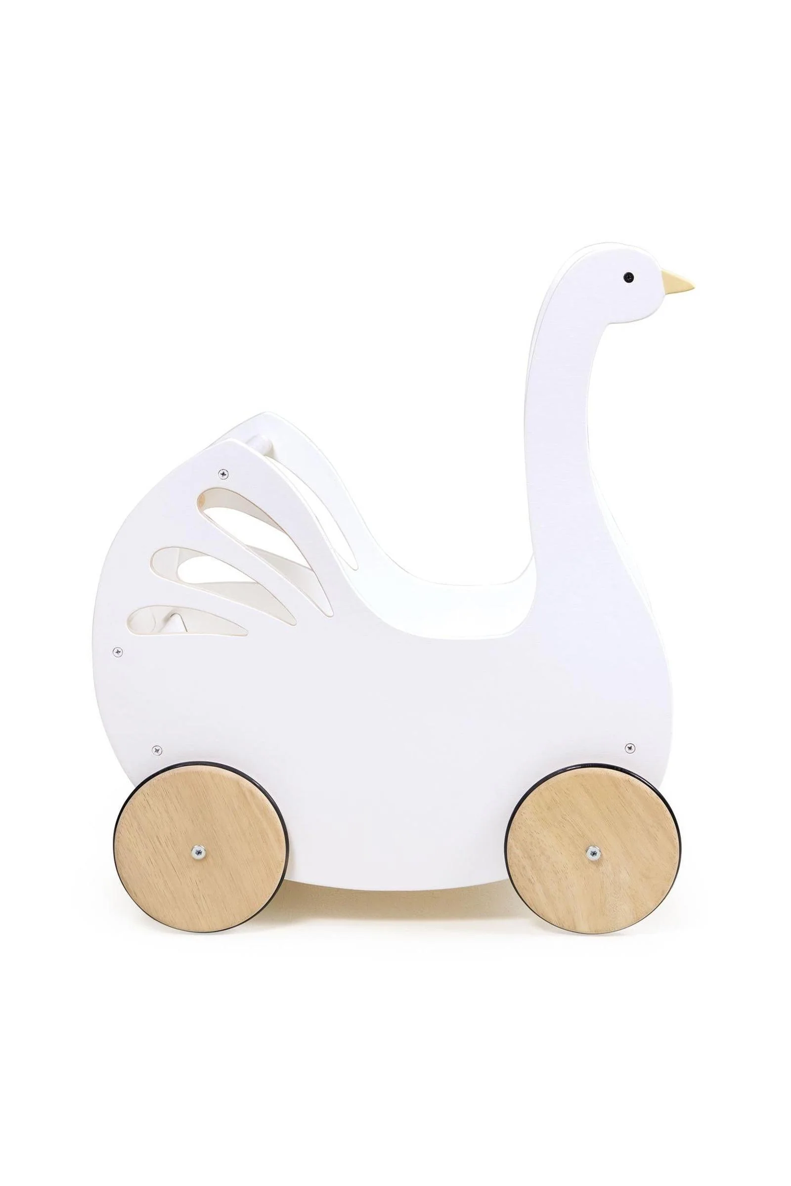 Tender Leaf Wooden Toys, Sweet Swan Baby Carriage - Image 4