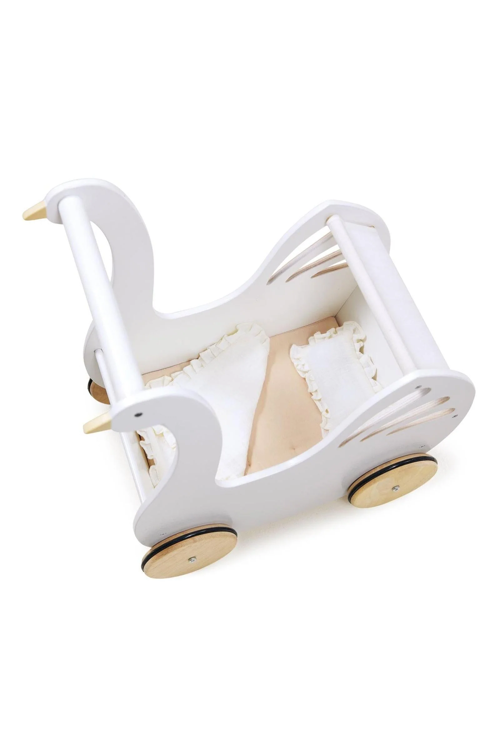 Tender Leaf Wooden Toys, Sweet Swan Baby Carriage - Image 5