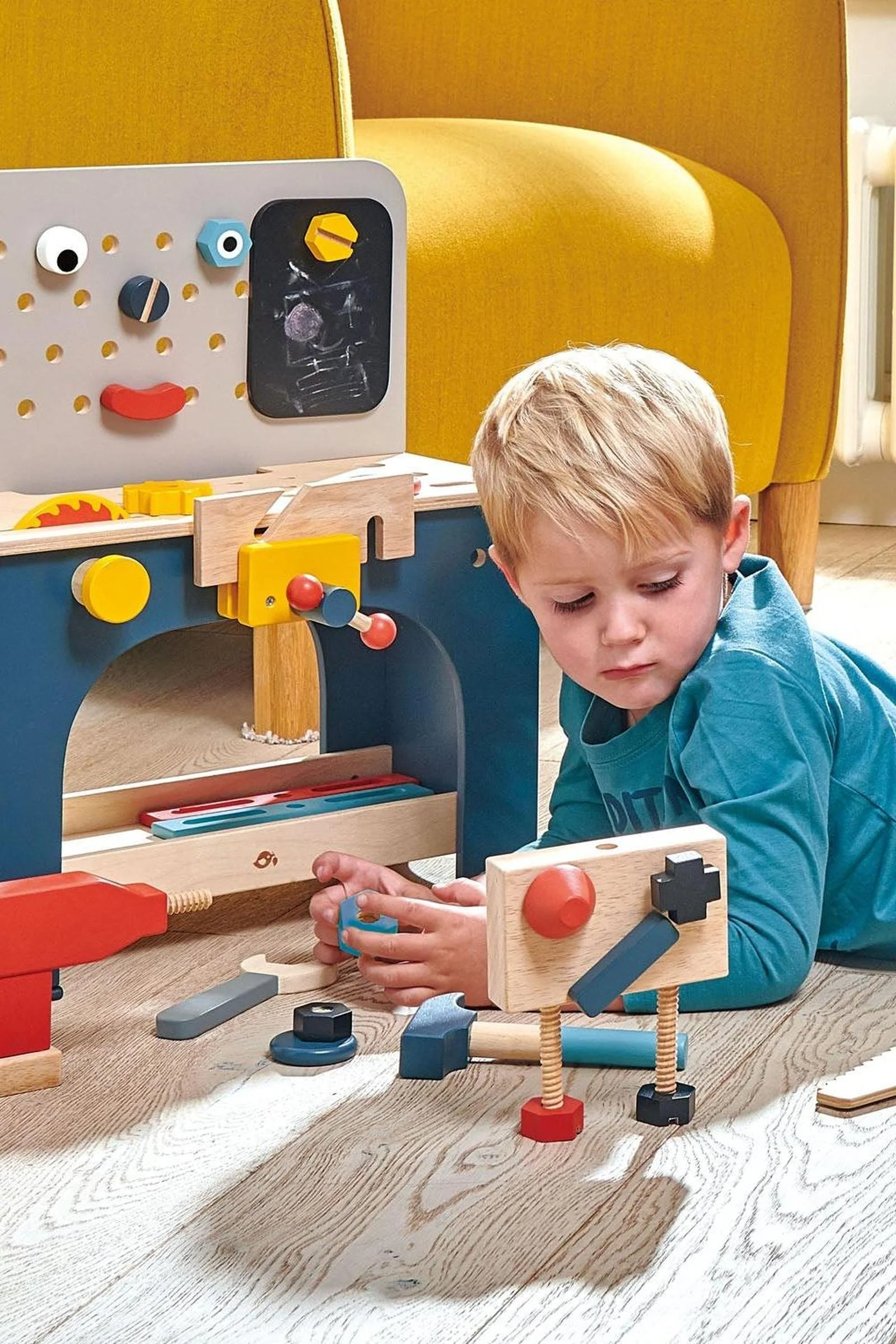 Tender Leaf Wooden Toys, Table Top Tool Bench - Image 3