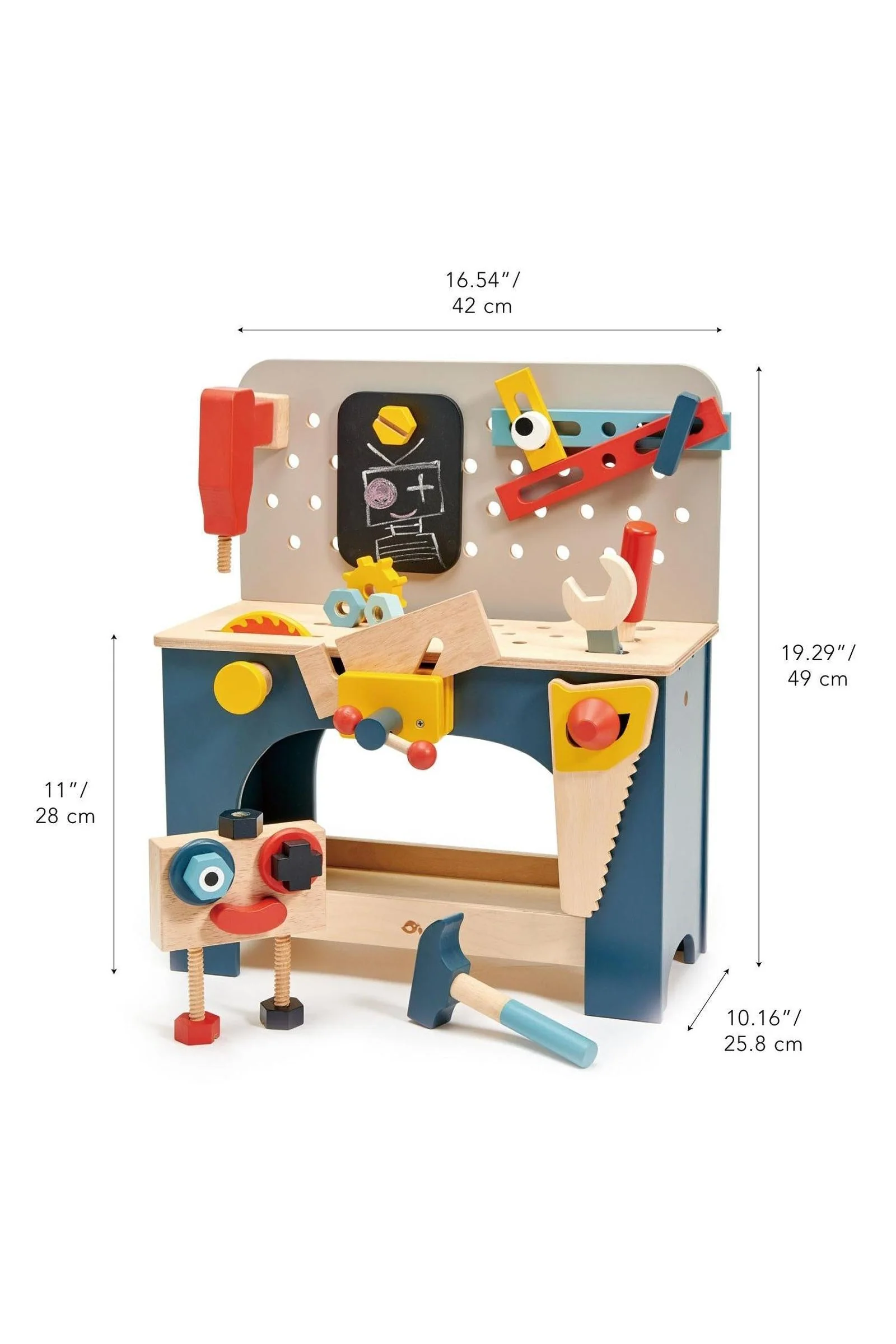 Tender Leaf Wooden Toys, Table Top Tool Bench - Image 4
