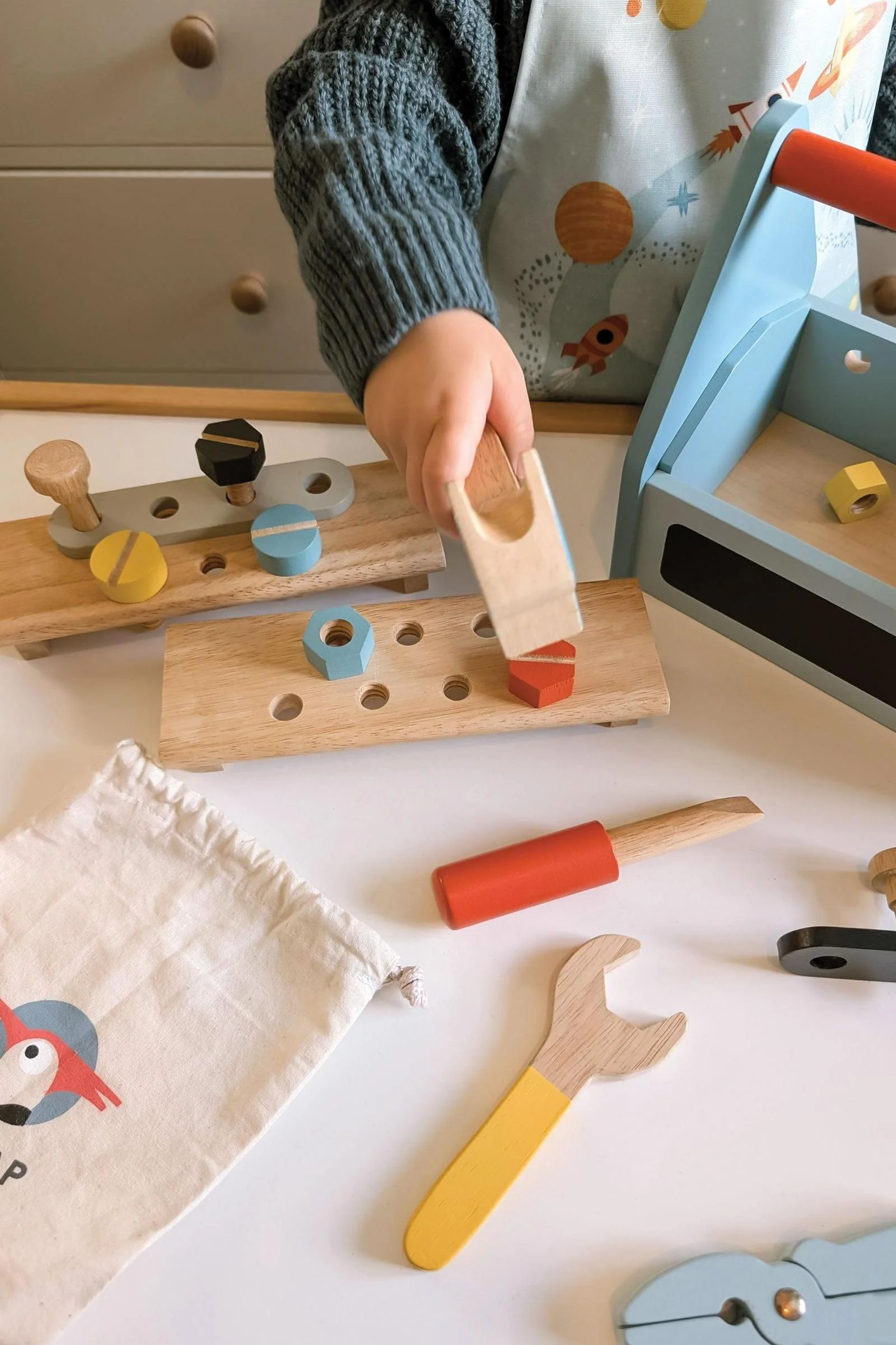 Tender Leaf Wooden Toys, Tap Tap Tool Box - Image 9