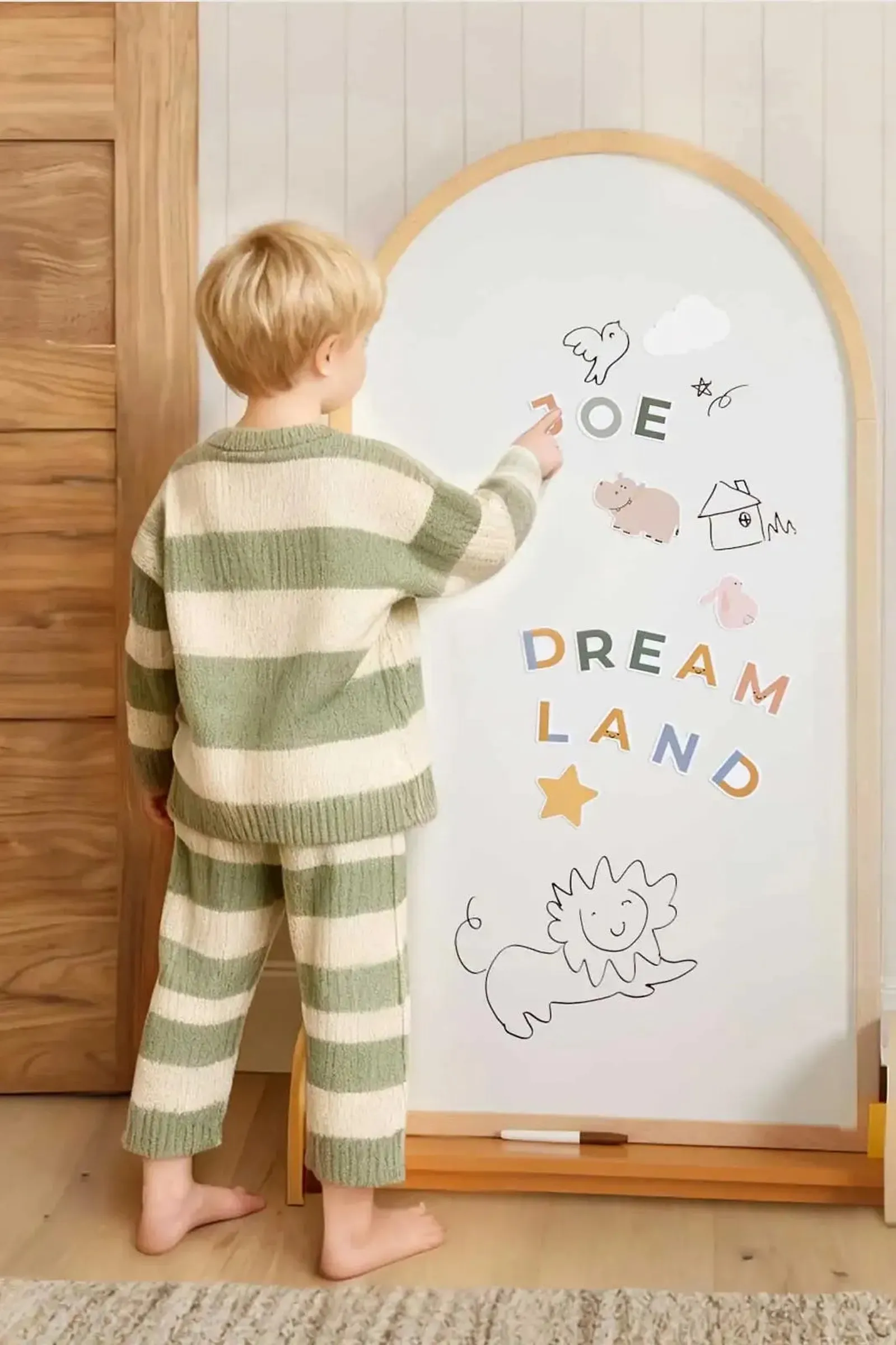 2-in-1 Double-Sided Arched Magnet Chalkboard - Image 3