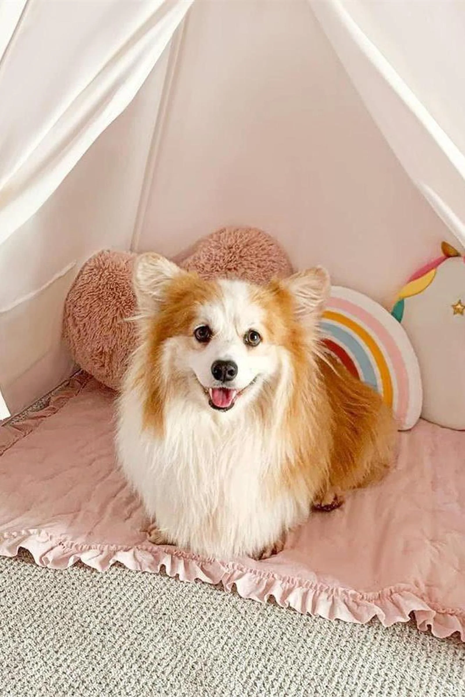 Teepee Tent for Kids with Mat – Indoor Play Tent with Floor Mat - Image 4