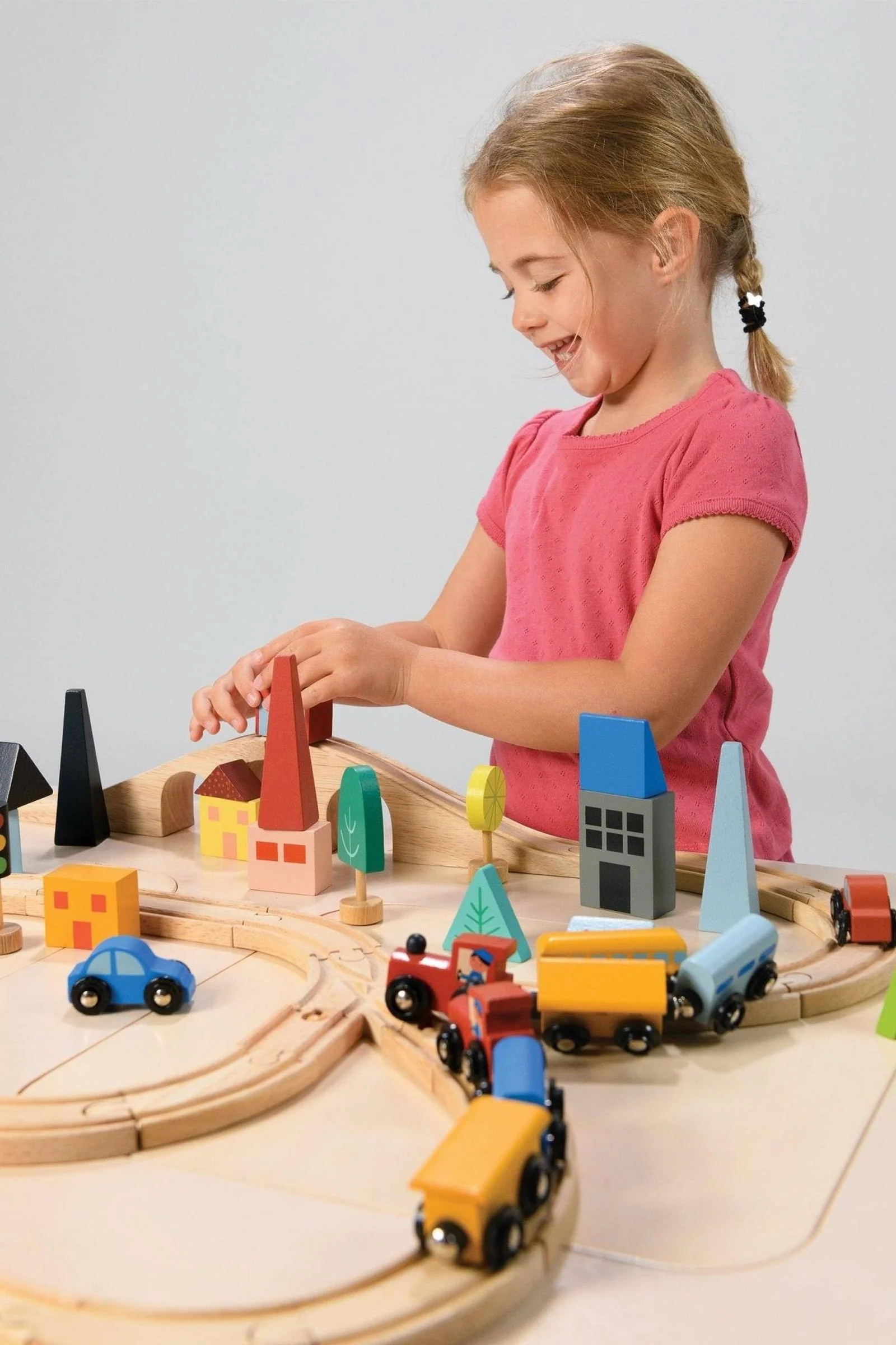 Mentari Wooden Toys, Town Train Set - Image 7