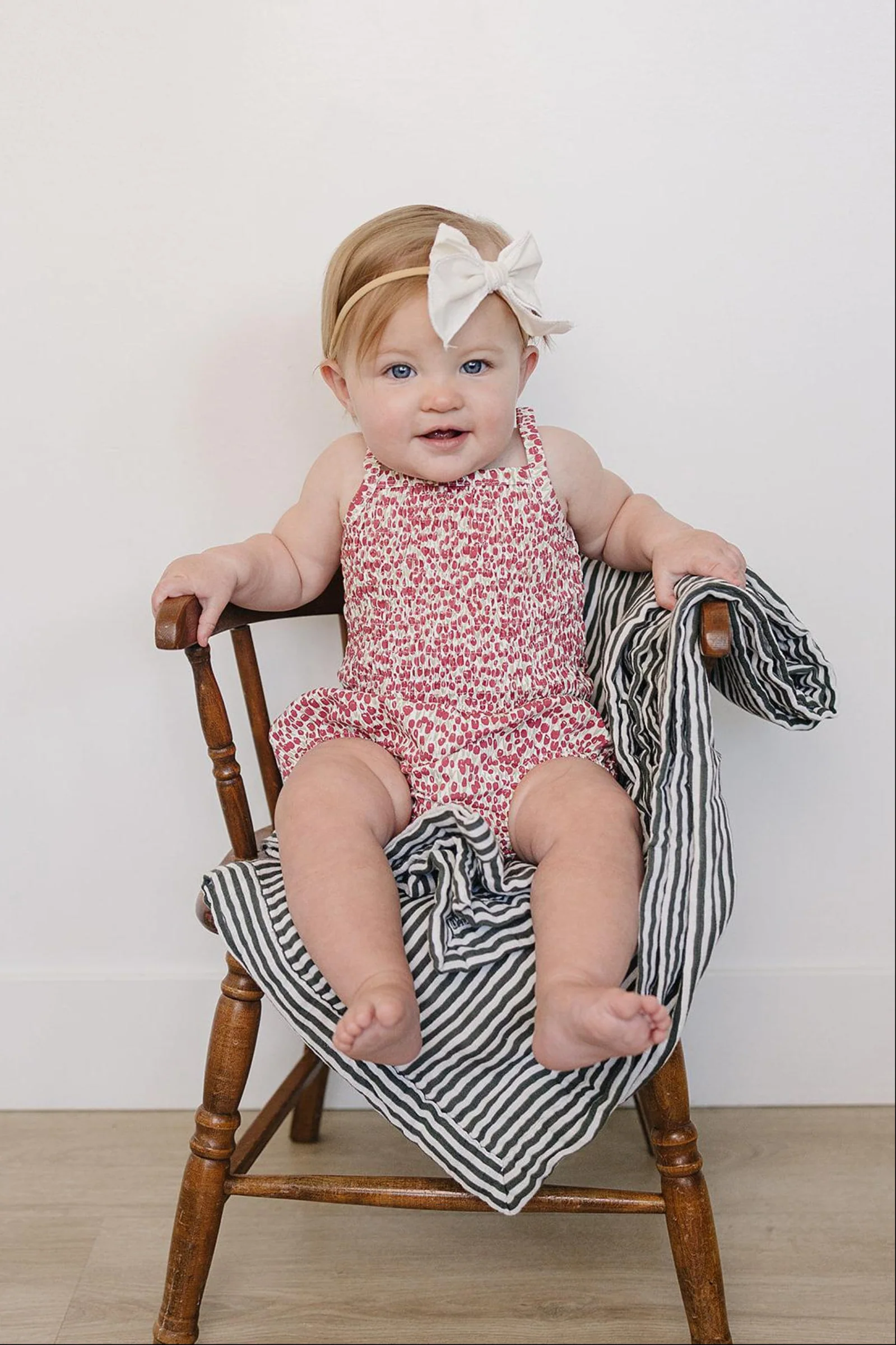 Mebie Baby Cotton Tulip Ruched Bloomer Set for Baby Girls