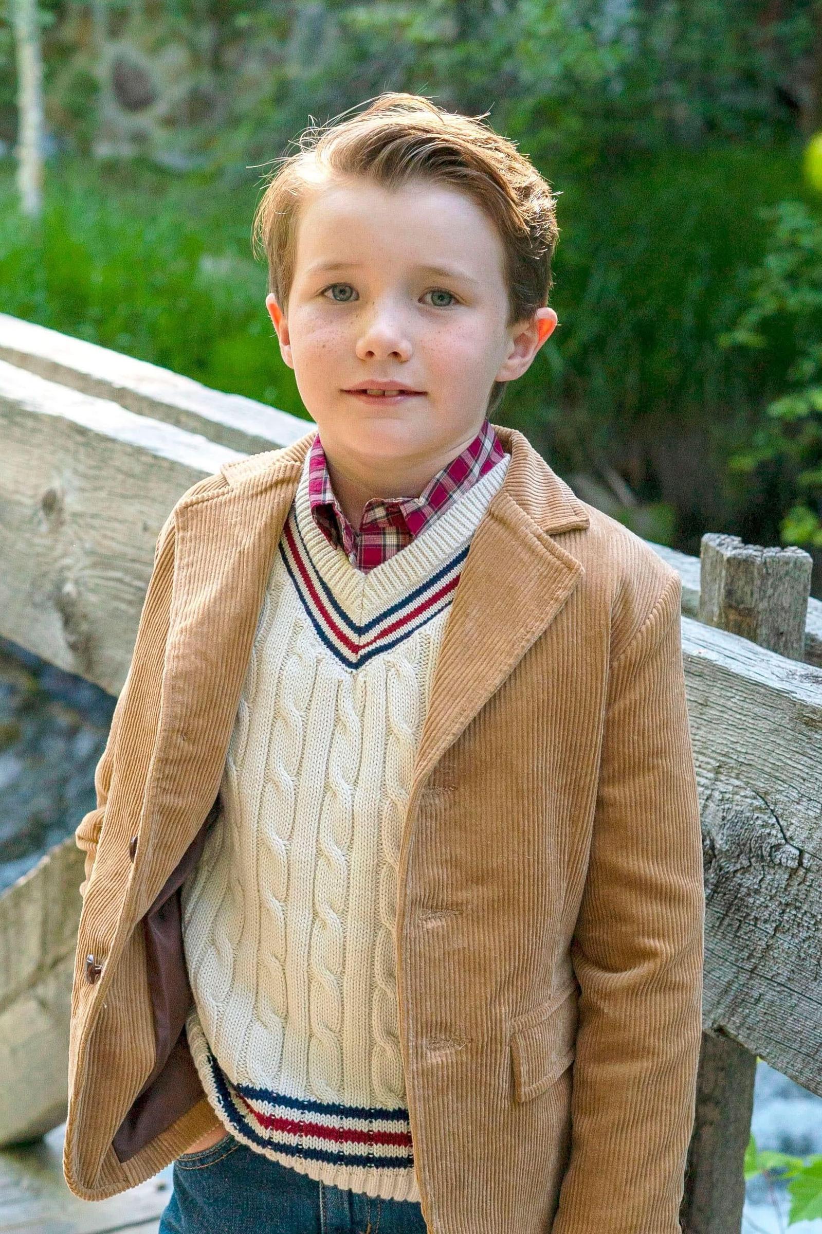 Hope & Henry Organic Cotton V-Neck Cricket Sweater for Baby Boys, Ivory - Image 4