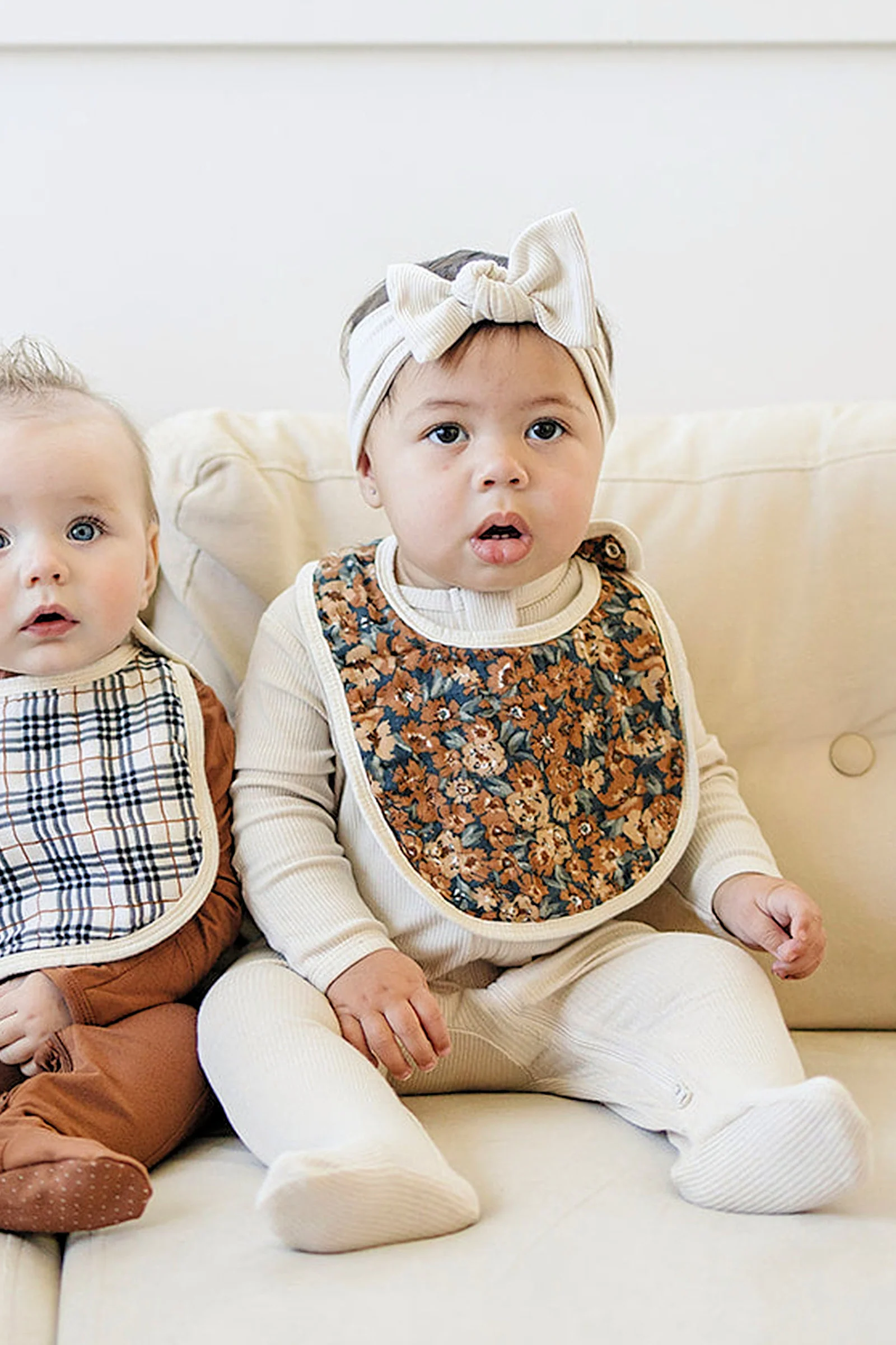 Mebie Baby Venetian Floral Classic Muslin Bib, 100% Cotton, Baby Essentials - Image 4