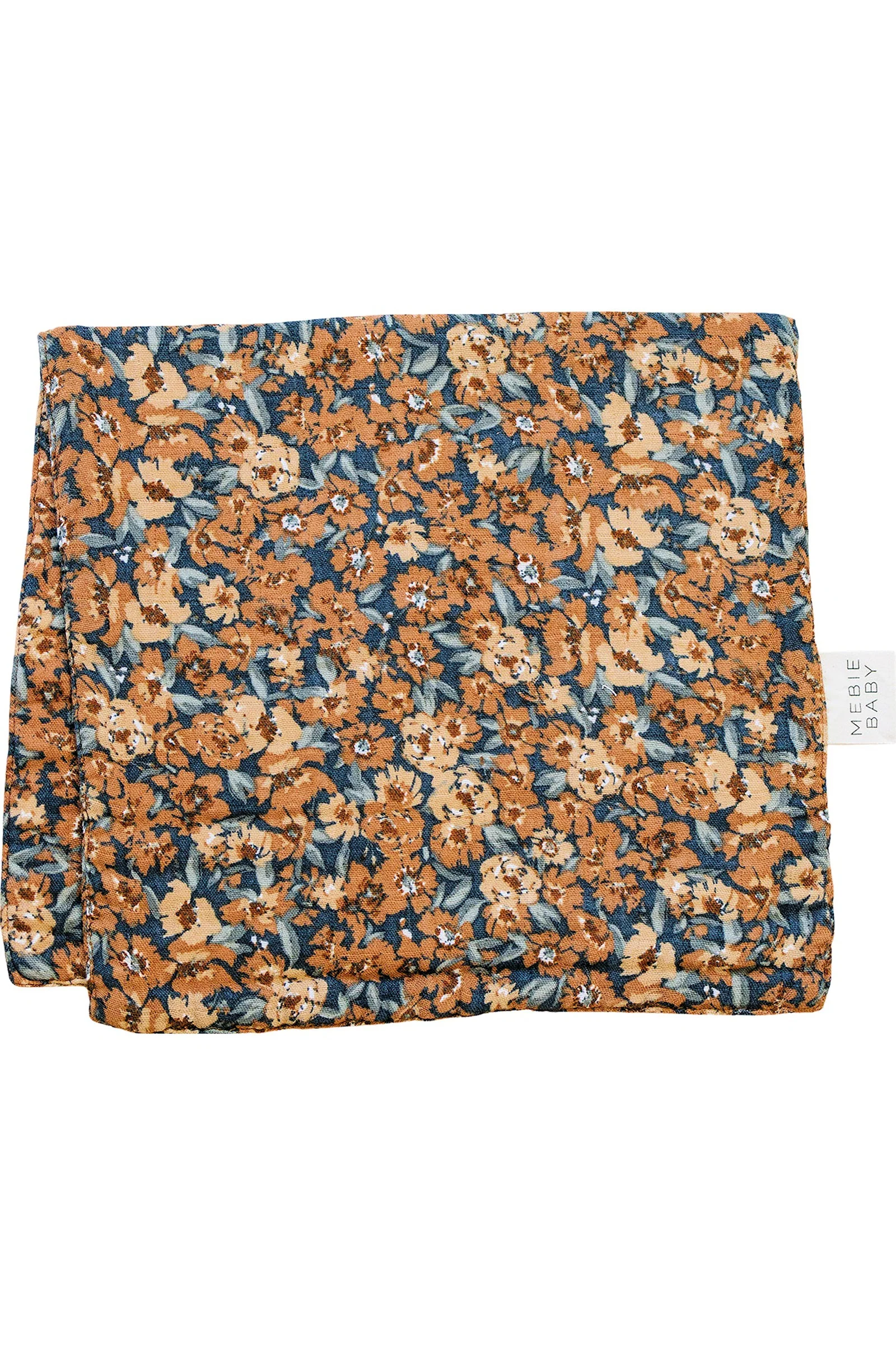 Mebie Baby Venetian Floral Muslin Burp Cloth, 100% Cotton, Baby Essentials - Image 2