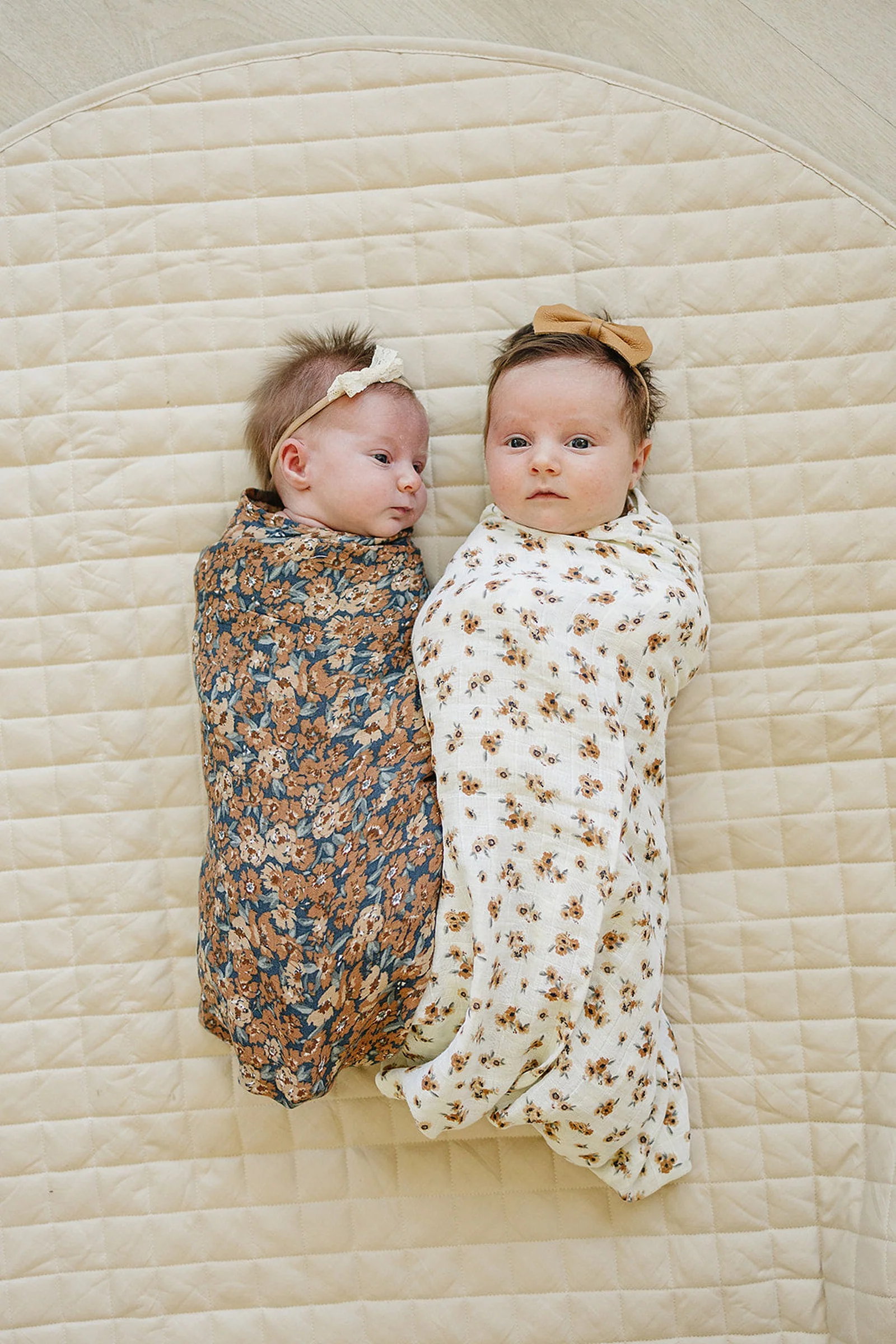 Mebie Baby Venetian Floral Muslin Swaddle Blanket, 100% Cotton, Baby Essentials - Image 3