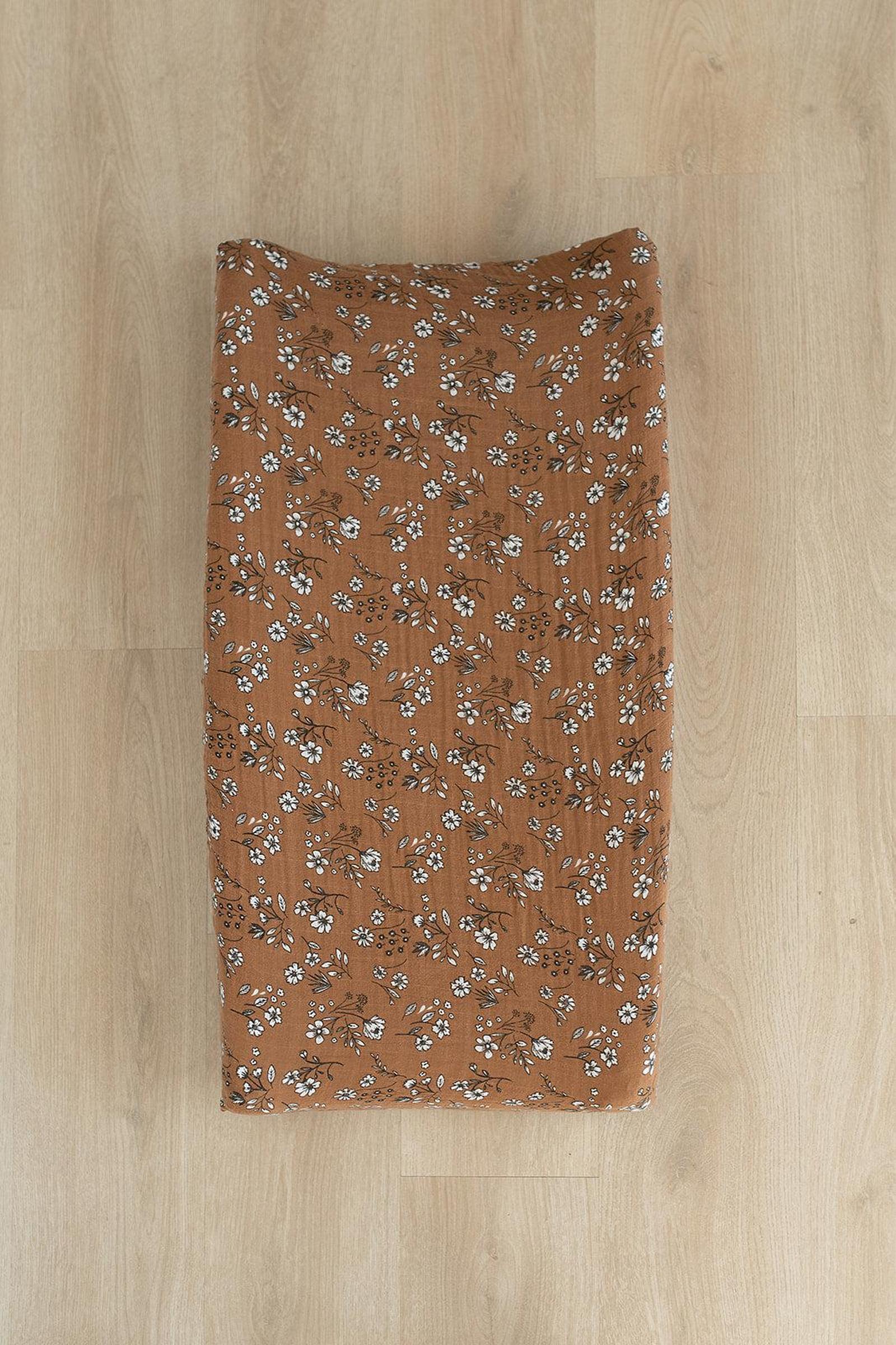 Mebie Baby Vintage Floral Muslin Changing Pad Cover, 100% Cotton, Baby & Toddler - Image 3