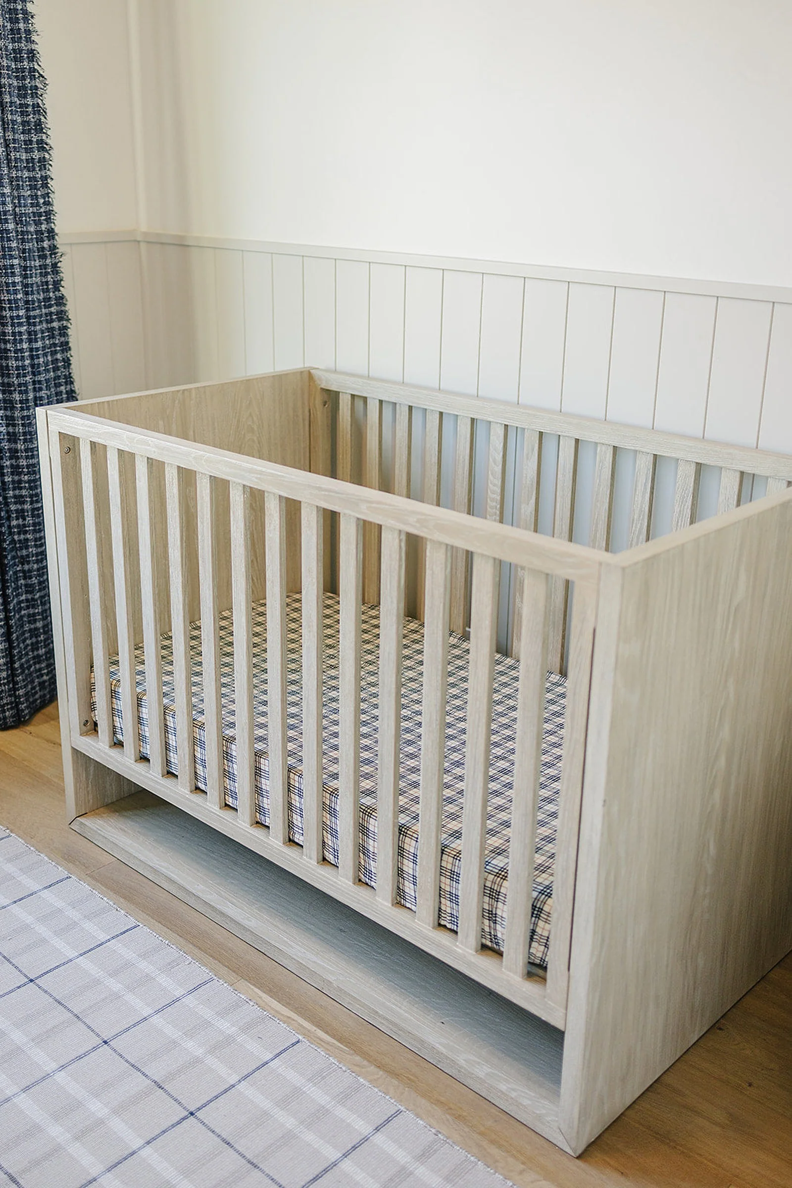 Mebie Baby Vintage Plaid Muslin Crib Sheet, 100% Cotton, Baby Essentials - Image 3