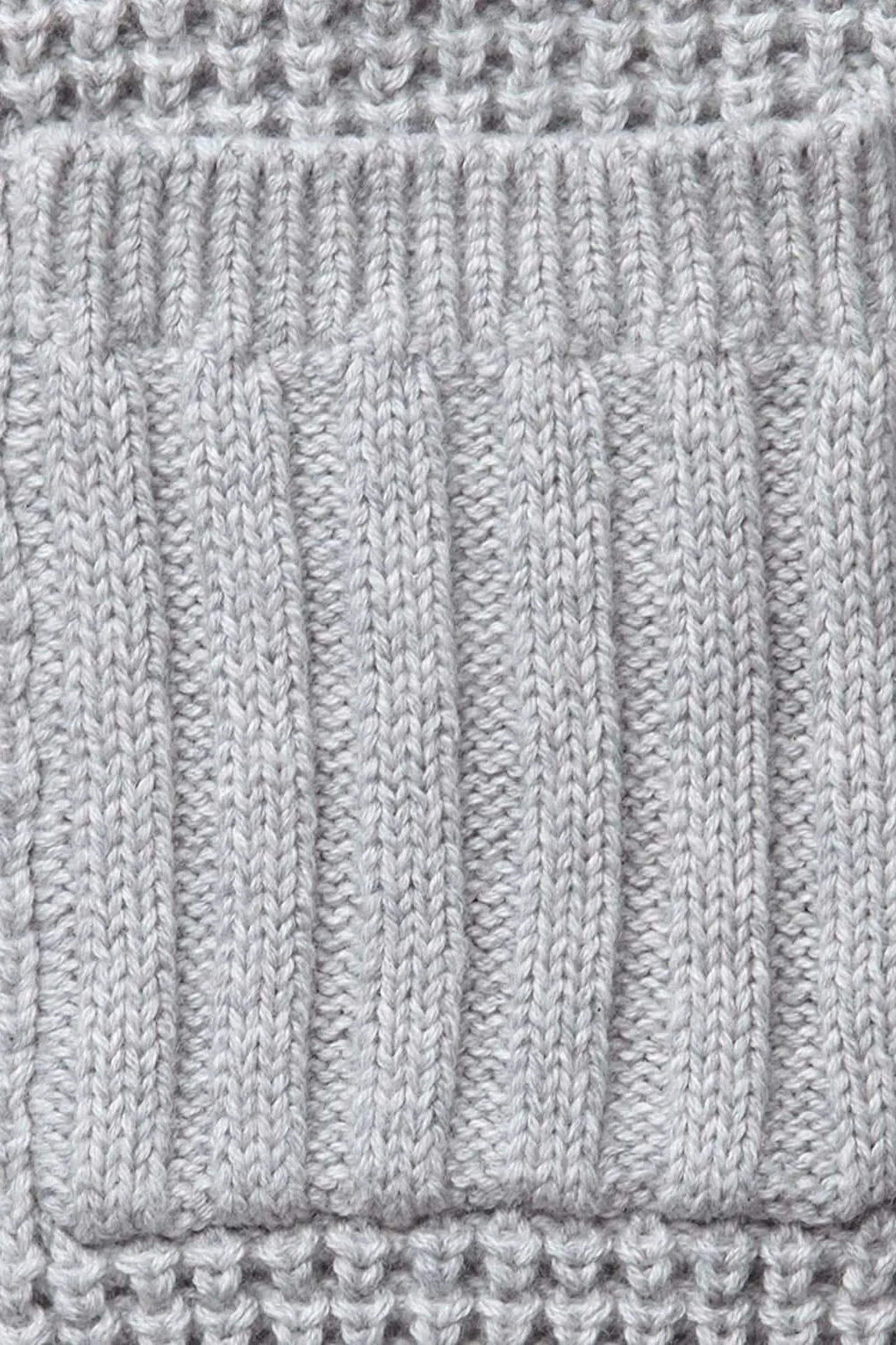 Hope & Henry Organic Cotton Waffle Stitch Hooded Baby Sweater, Gray - Image 5