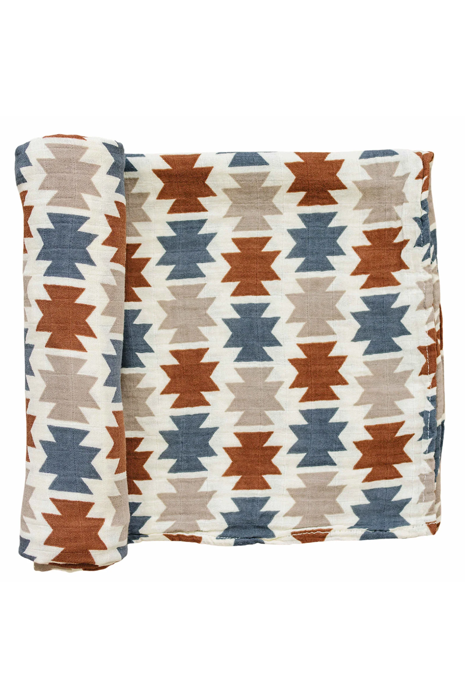 Mebie Baby Western Aztec Muslin Swaddle Blanket, Baby Essentials, Rodeo Collection - Image 2