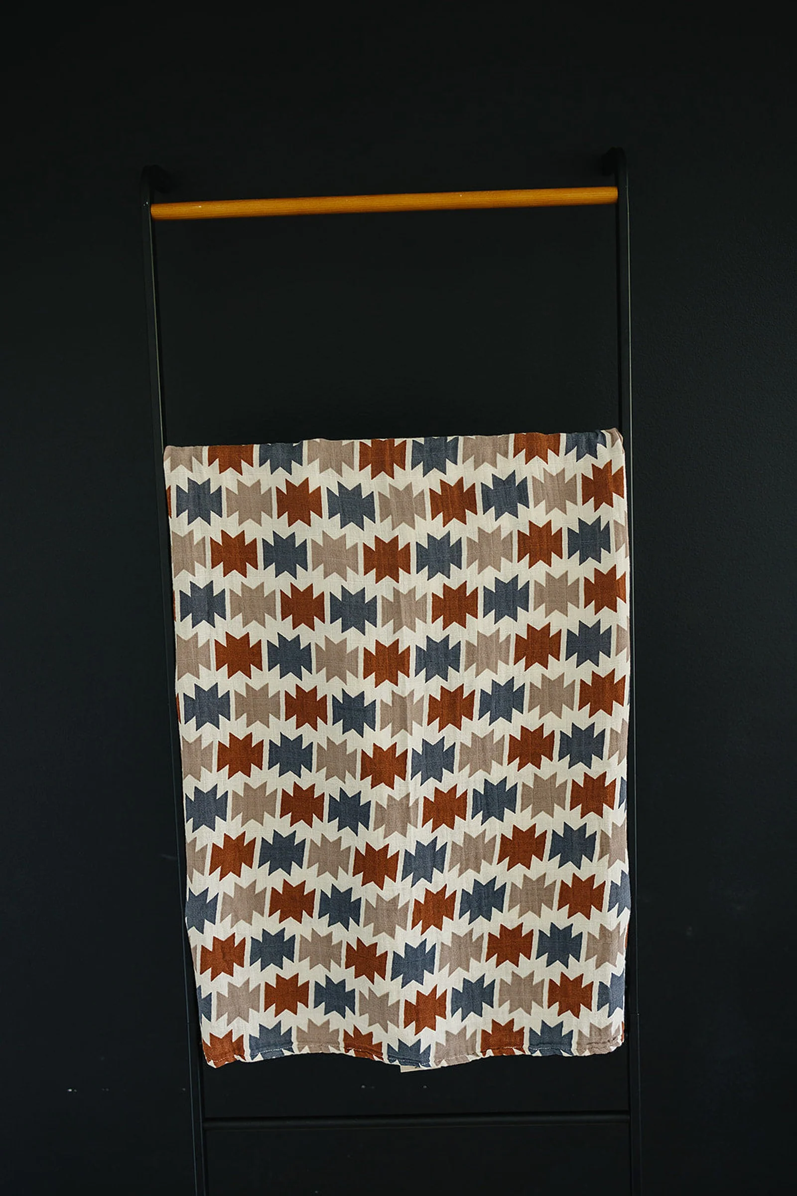 Mebie Baby Western Aztec Muslin Swaddle Blanket, Baby Essentials, Rodeo Collection - Image 3
