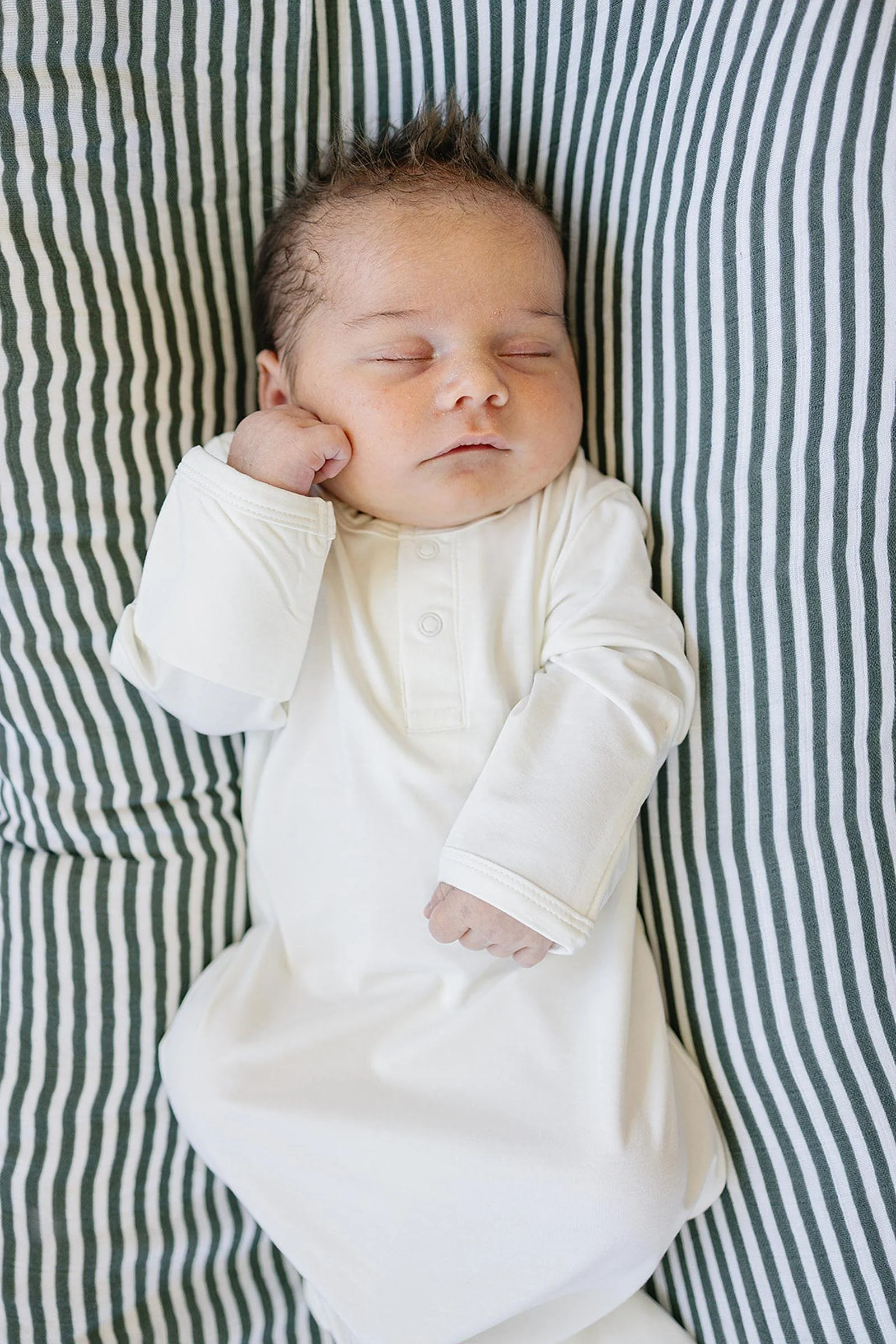 Mebie Baby White Knot Gown, Bamboo, Baby Essentials