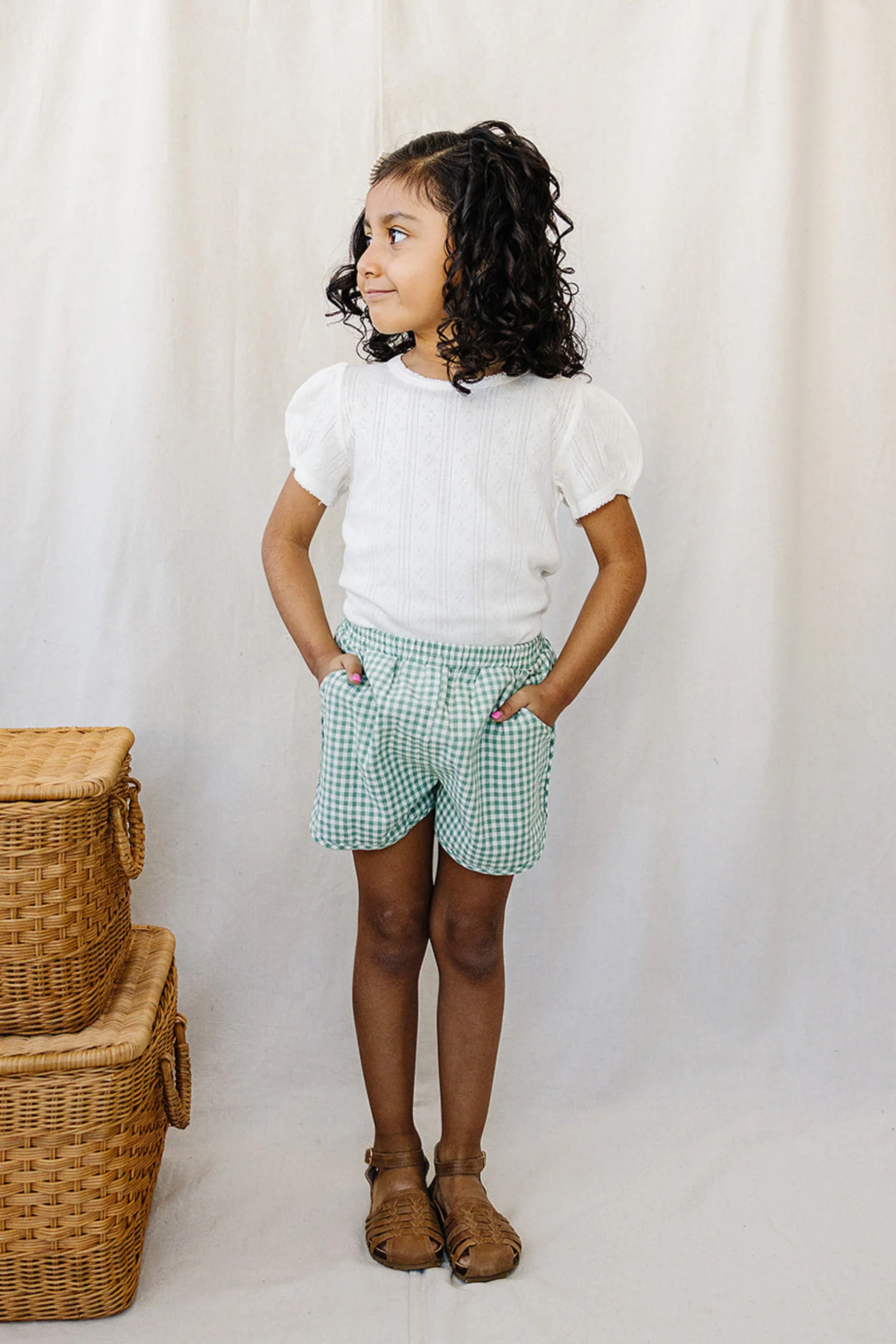 White Pointelle T-Shirt | Cotton - Image 3