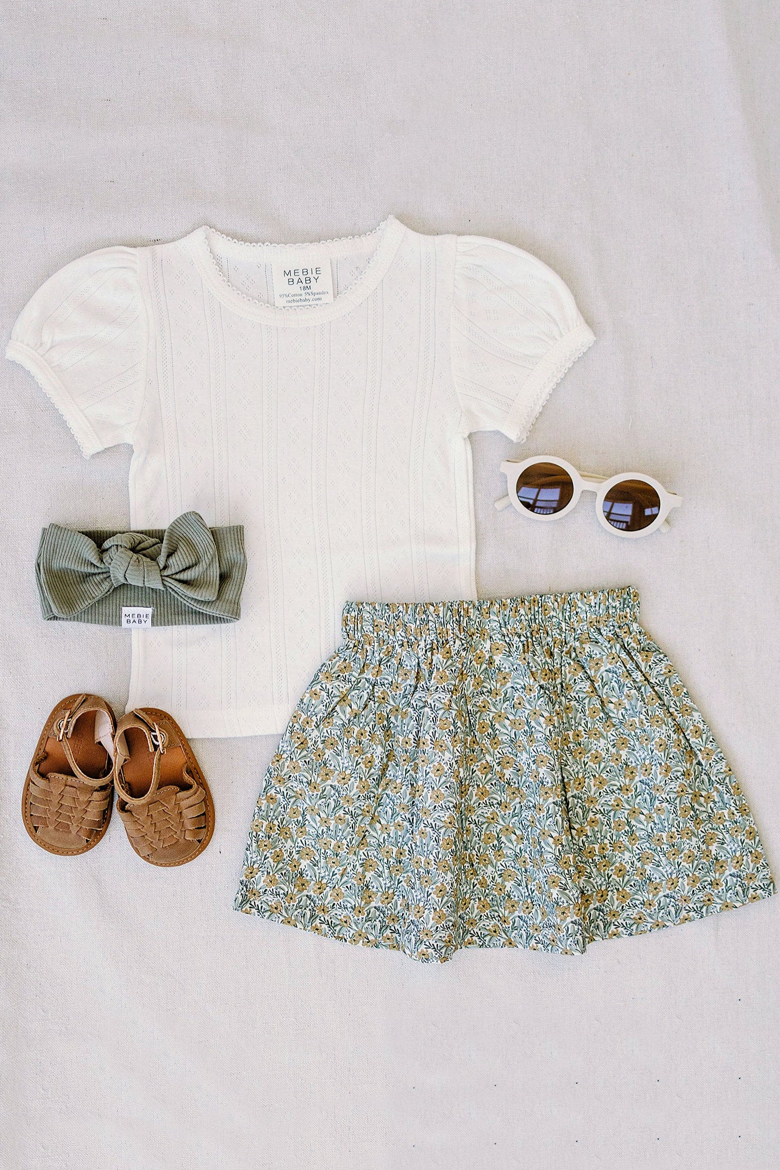 White Pointelle T-Shirt | Cotton - Image 5