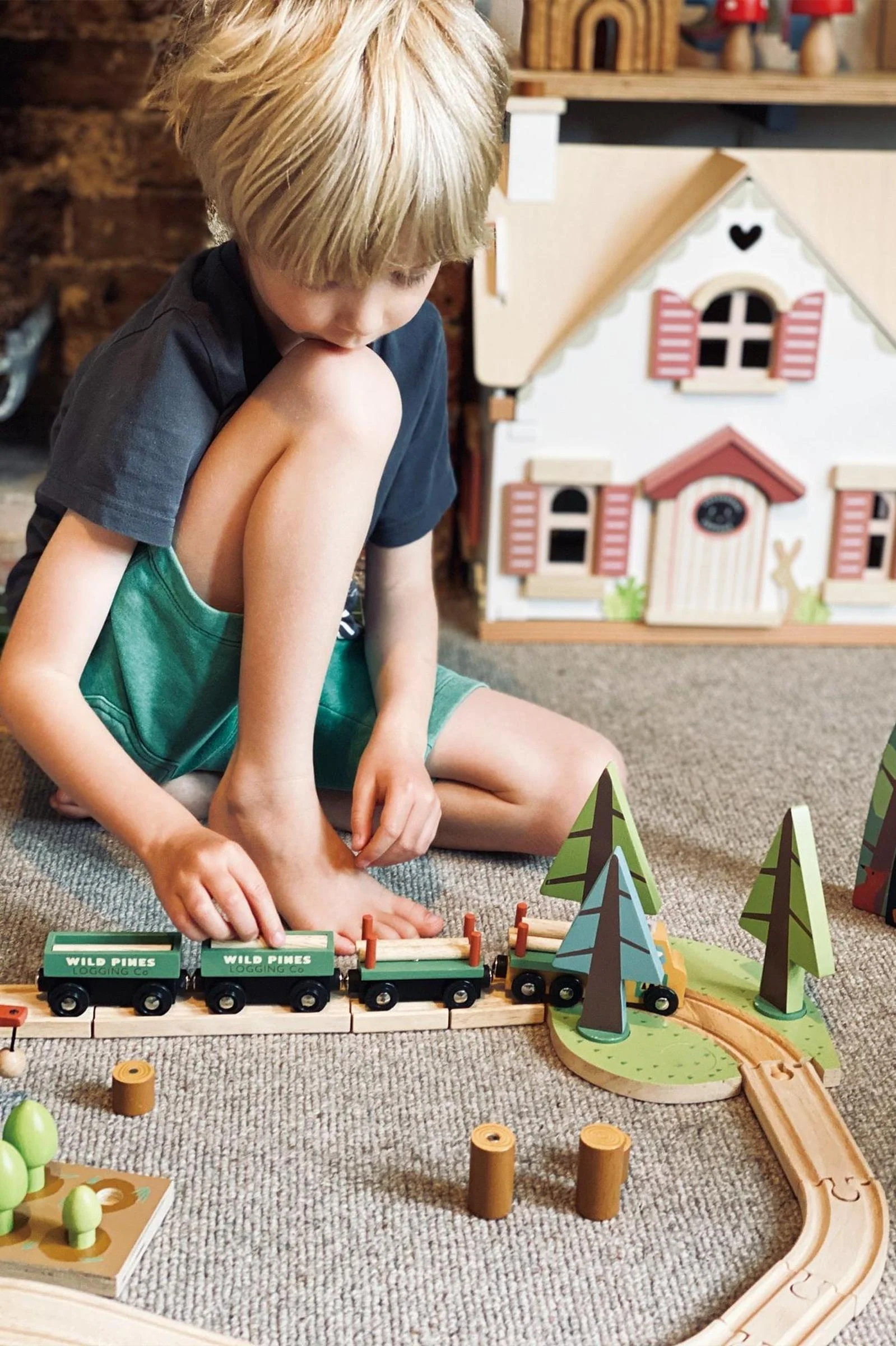 Tender Leaf Wooden Toys, Wild Pines Train Set - Image 10