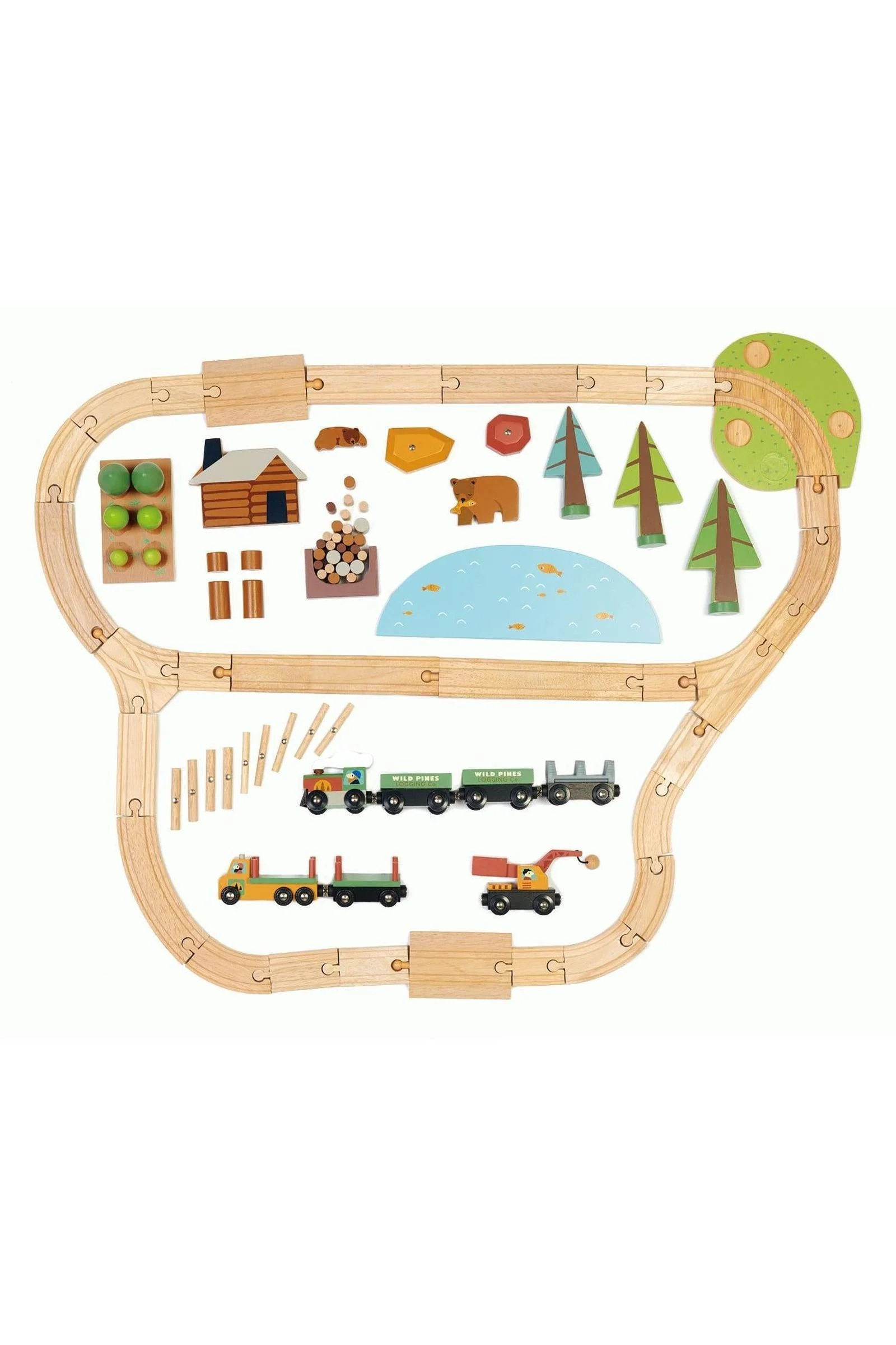 Tender Leaf Wooden Toys, Wild Pines Train Set - Image 13