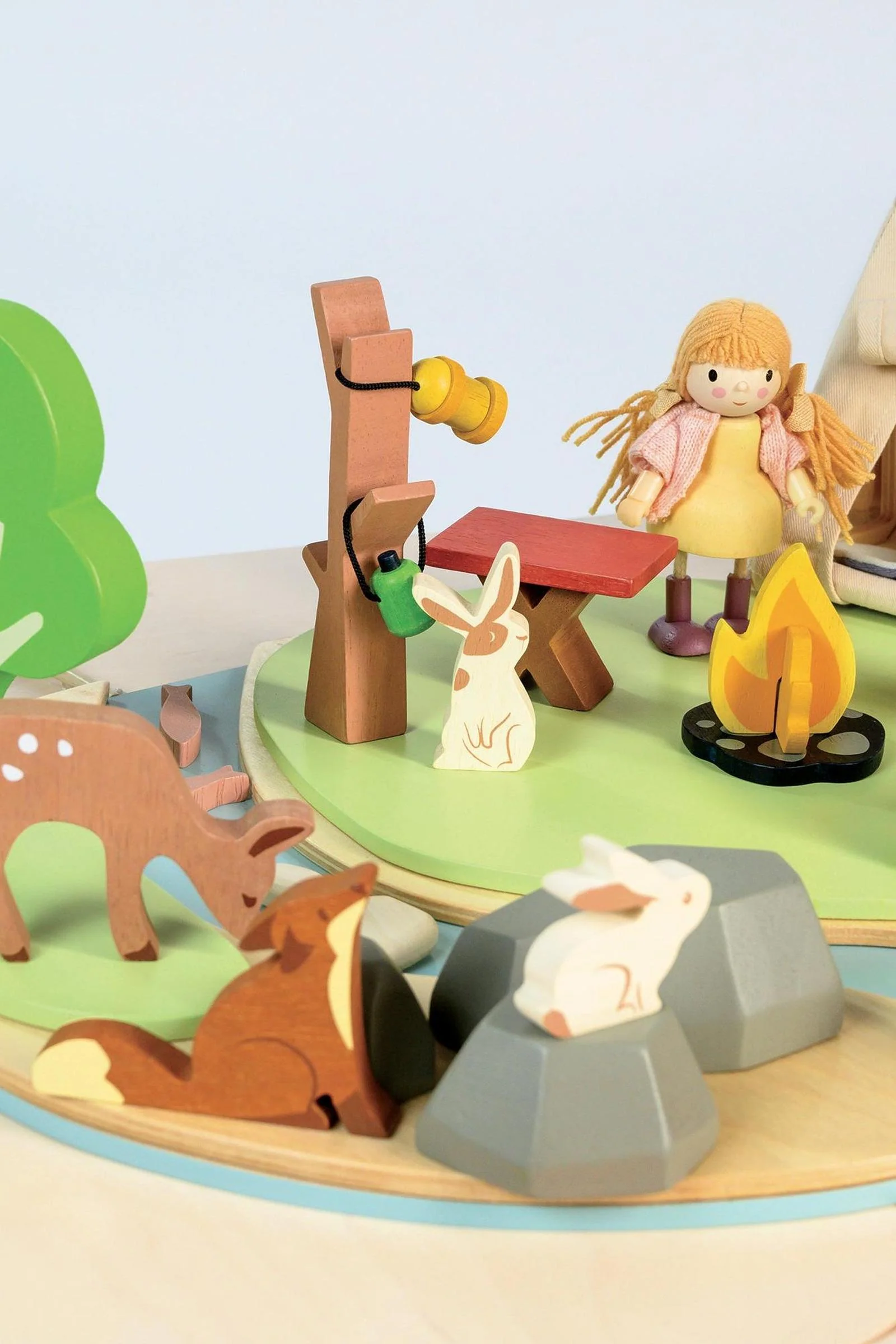 Tender Leaf Wooden Toys, Wildlife Camping Playset - Image 3
