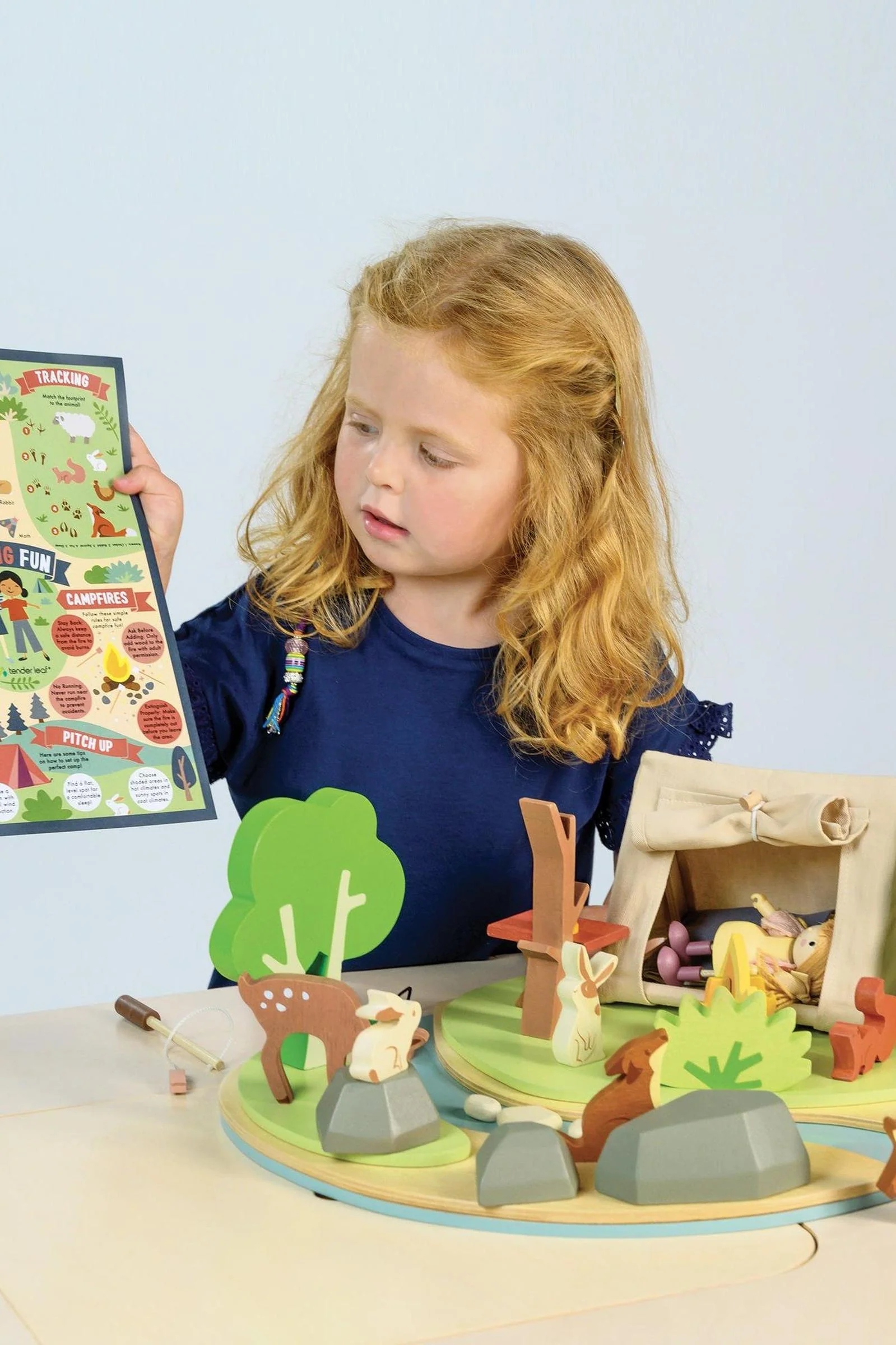 Tender Leaf Wooden Toys, Wildlife Camping Playset - Image 4