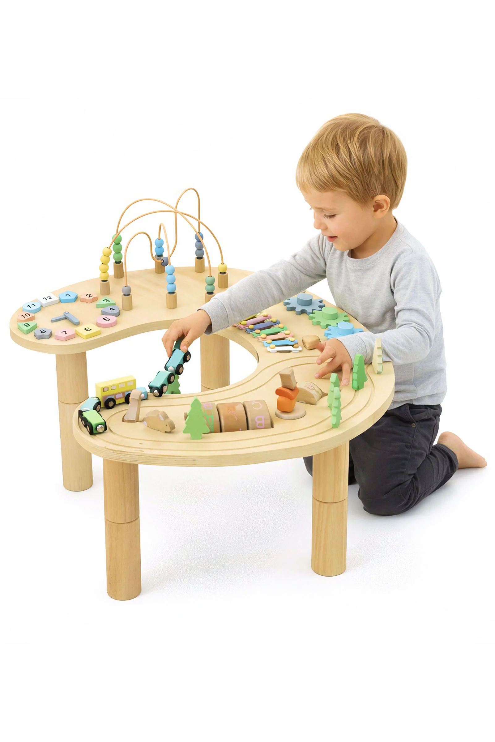 Wooden Multi-Activity Sensory Play Table
