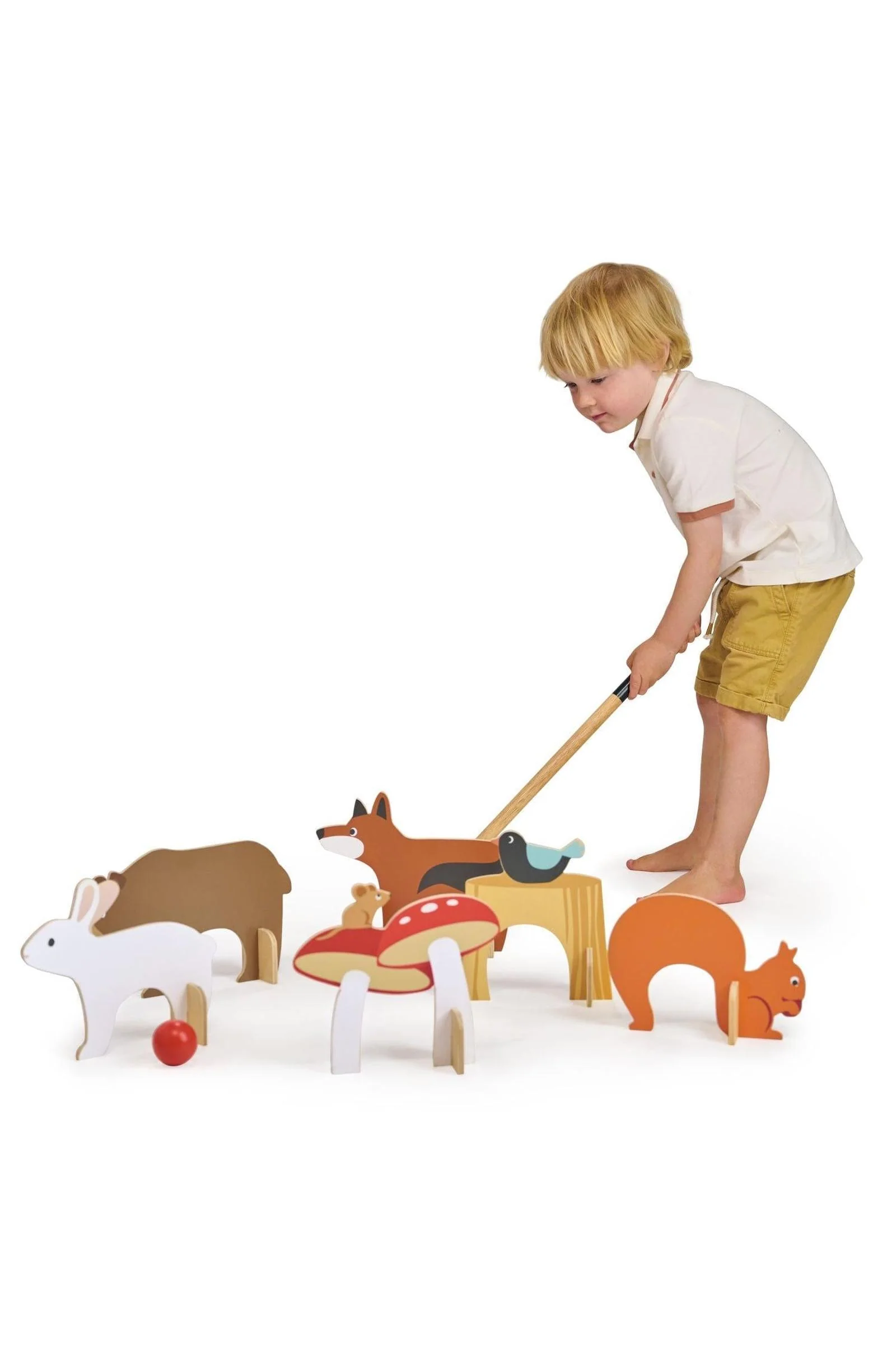 Tender Leaf Wooden Toys, Woodland Indoor Croquet Set - Image 3