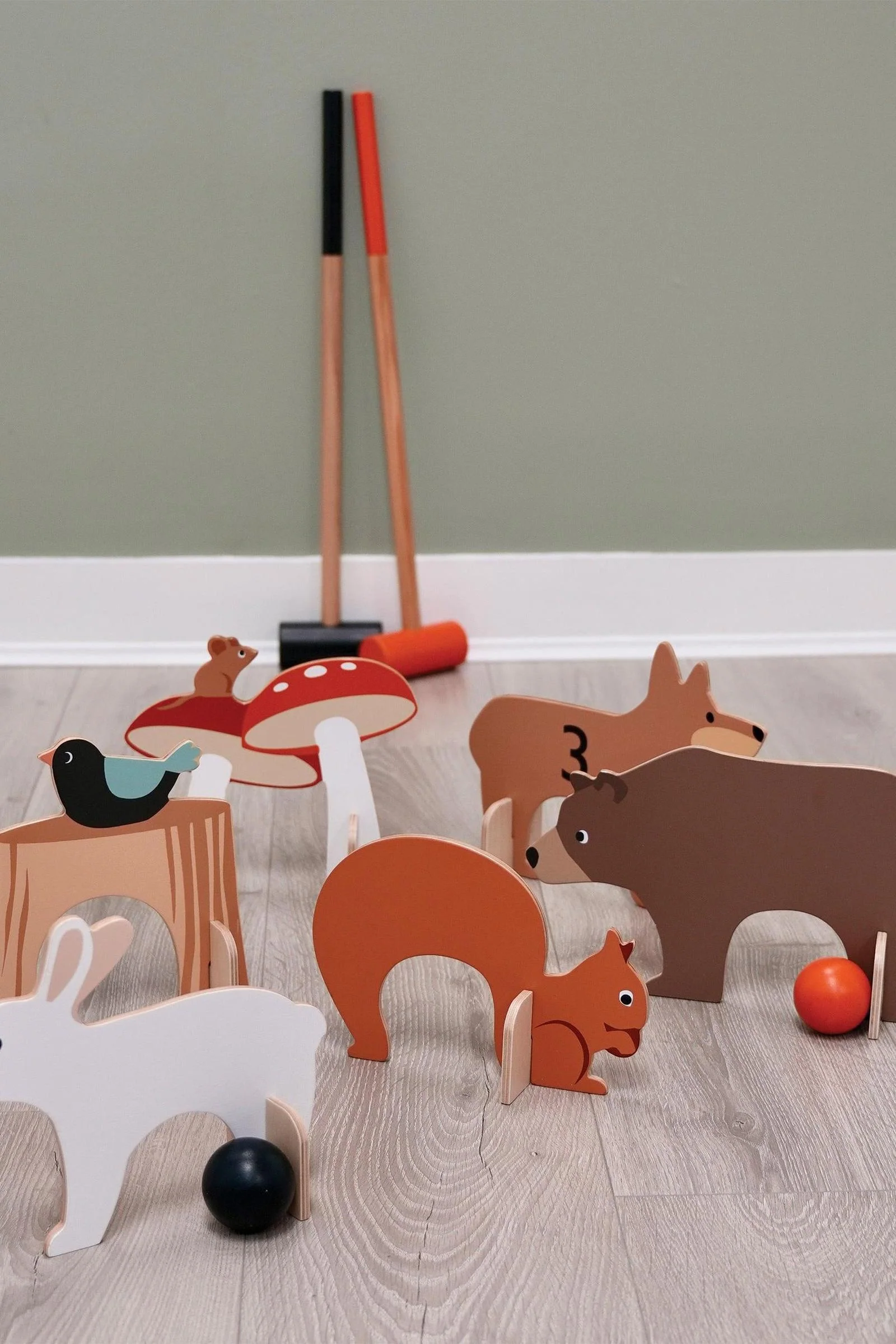 Tender Leaf Wooden Toys, Woodland Indoor Croquet Set - Image 7